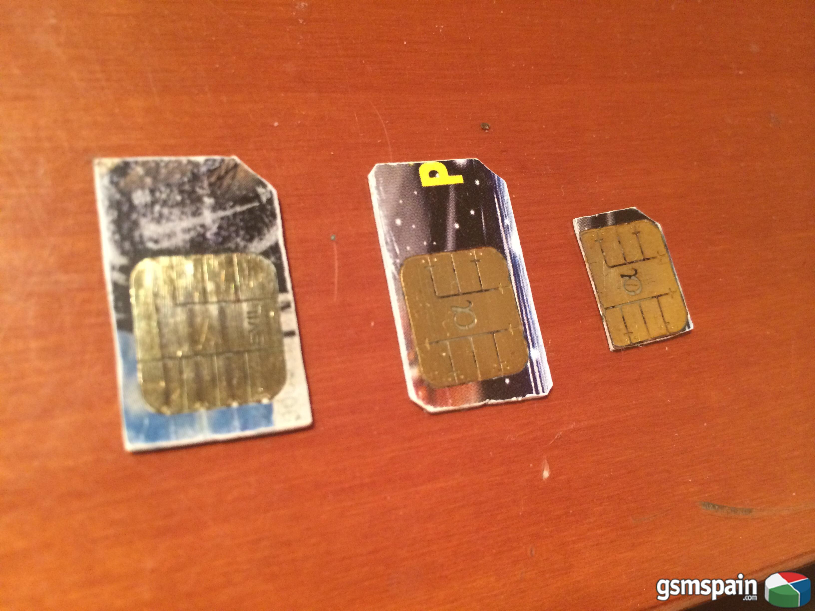 [VENDO] 3 tarjetas sim Greencard (2 normales y una microsim)