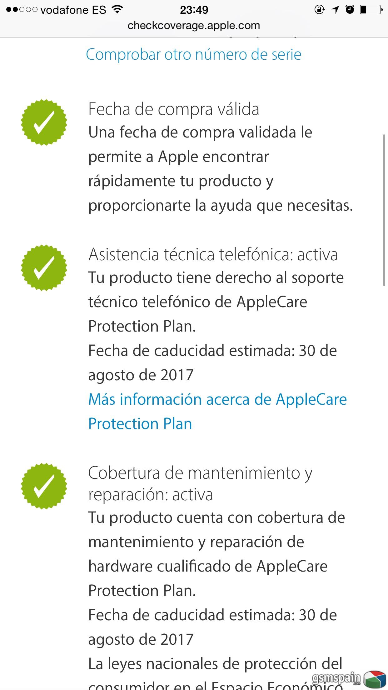 [VENDO] Iphone 6 plus 64gb Gris Espacial + APPLECARE + regalito