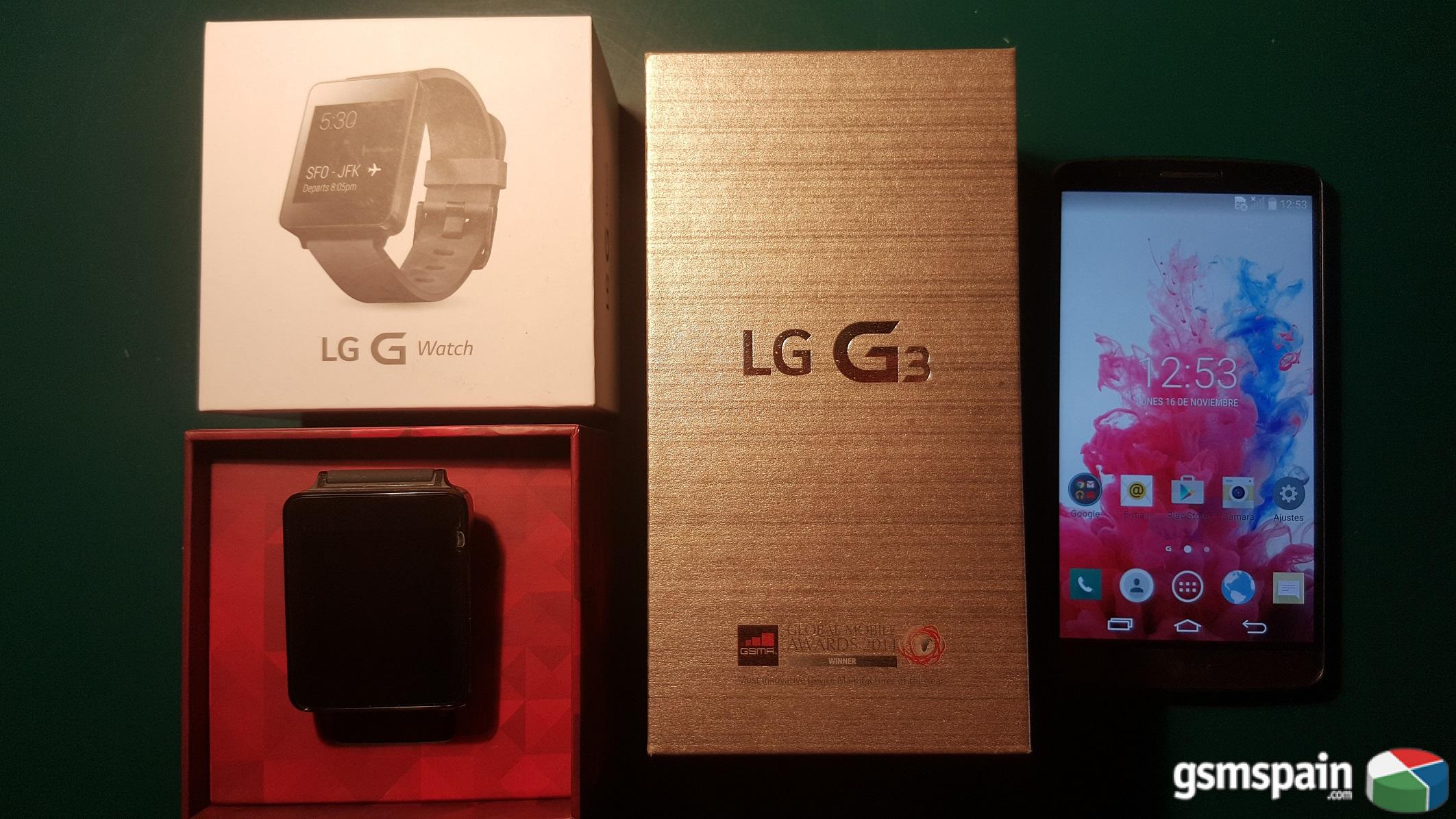 [VENDO] LG G3 D855 Titan Libre + LG G Watch