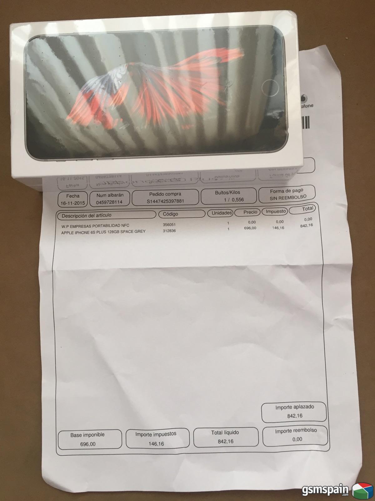 [VENDO] Iphone 6s Plus 128 gb space gray precintado por 850 gi