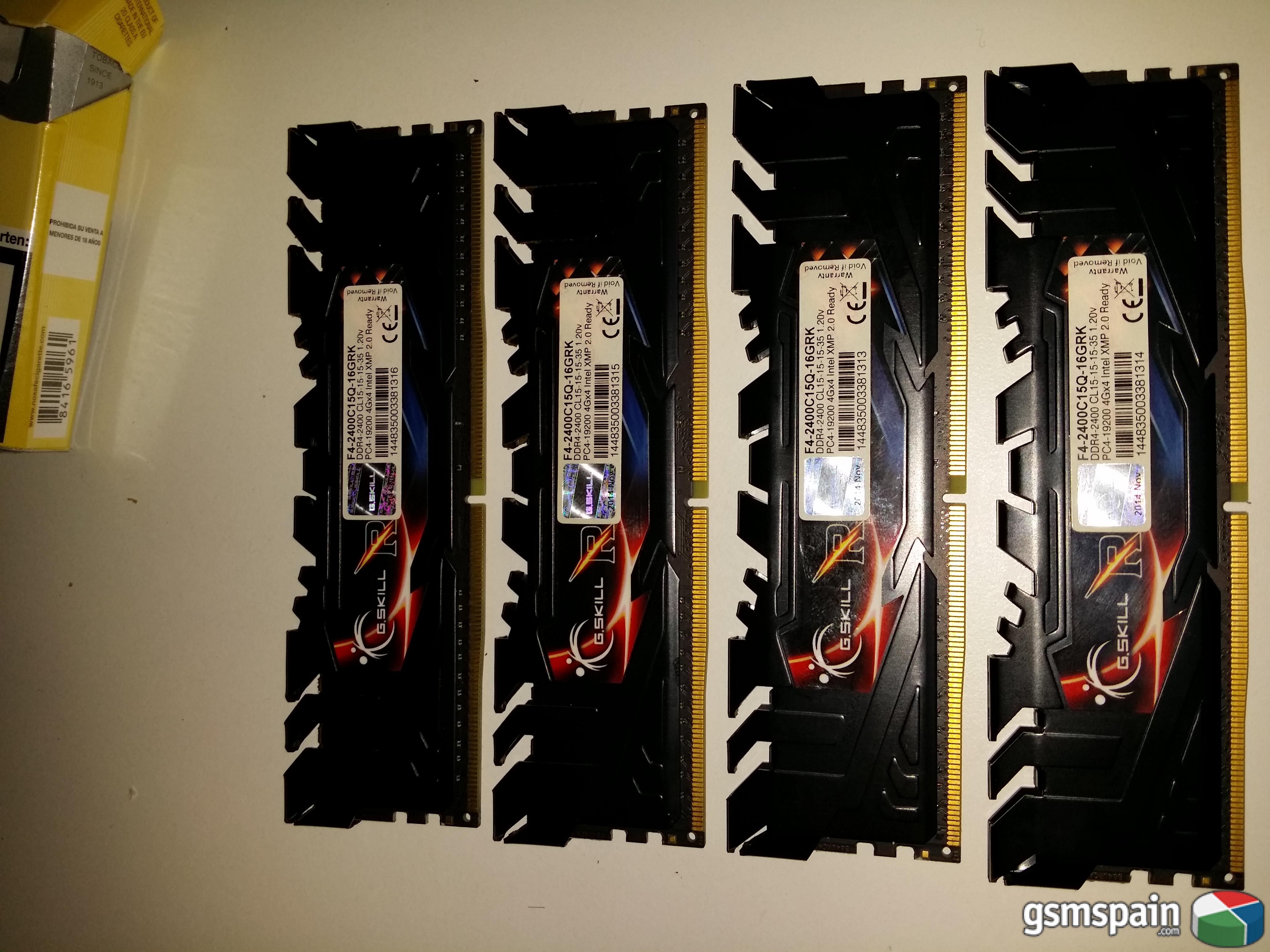 [VENDO] G.Skill Ripjaws 4 Black DDR4 2400 PC4-19200 16GB 4x4GB CL15
