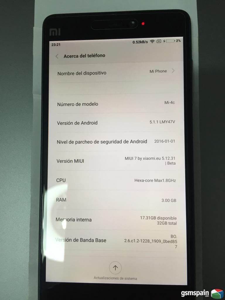 [VENDO] Xiaomi Mi4C Metal Gray 32GB (1 da + extras)