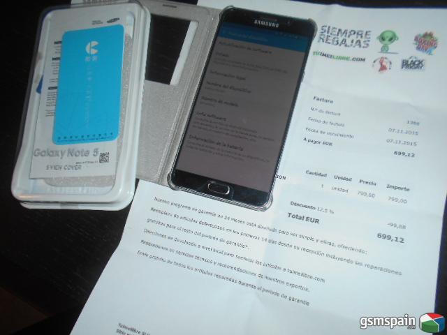 [vendo] Galaxy Note 5 Silver 32 Gb Sm-n920c 499 Euros