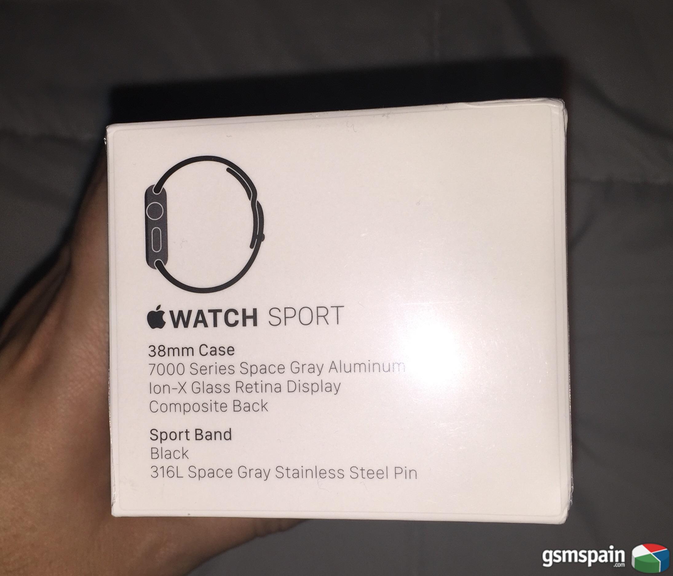 [VENDO] >>> Apple Watch Sport 38 mm, correa negra, PRECINTADO <<<
