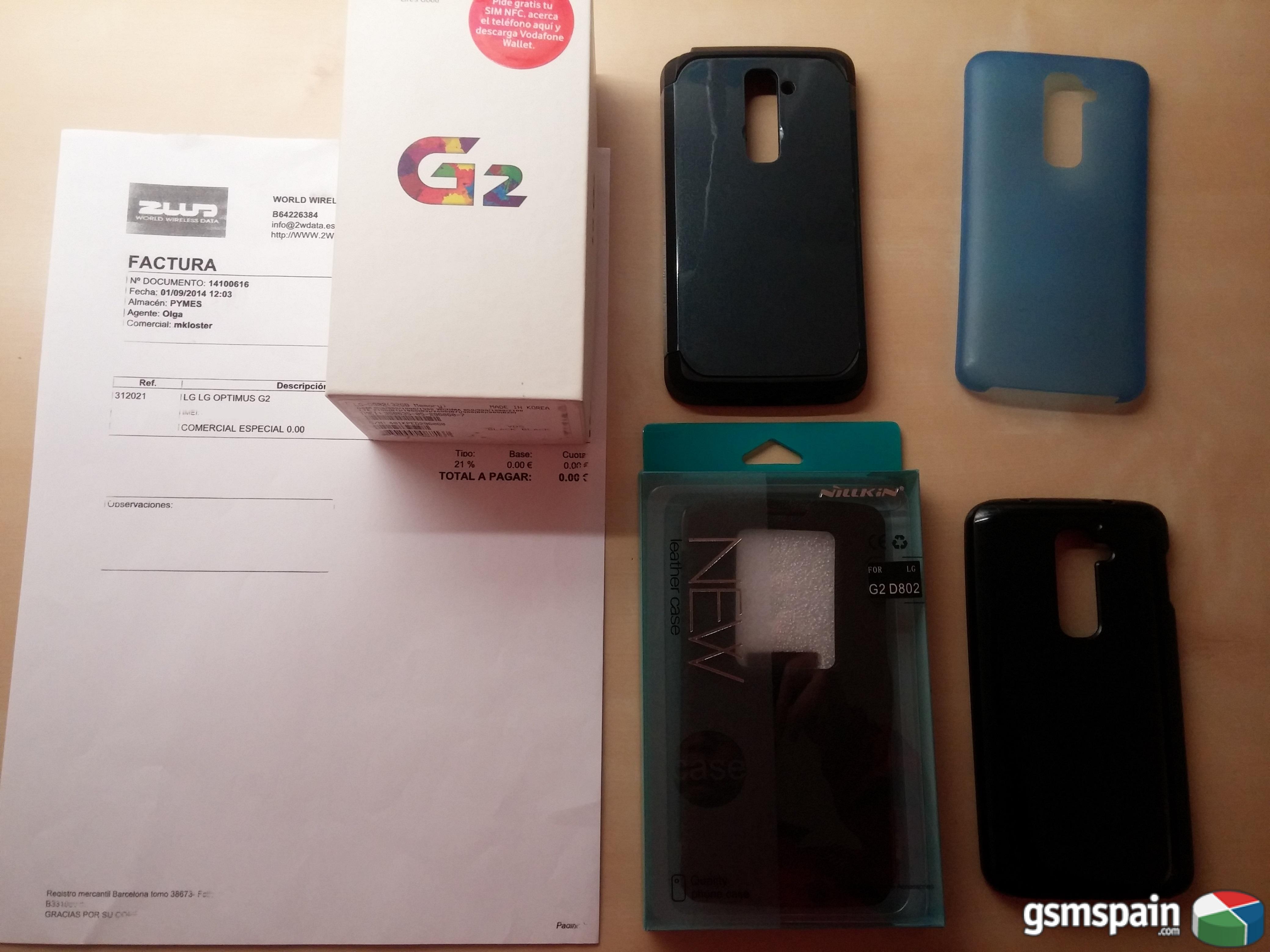 [VENDO] LG G2 D802 Negro de 32GB con accesorios y garanta