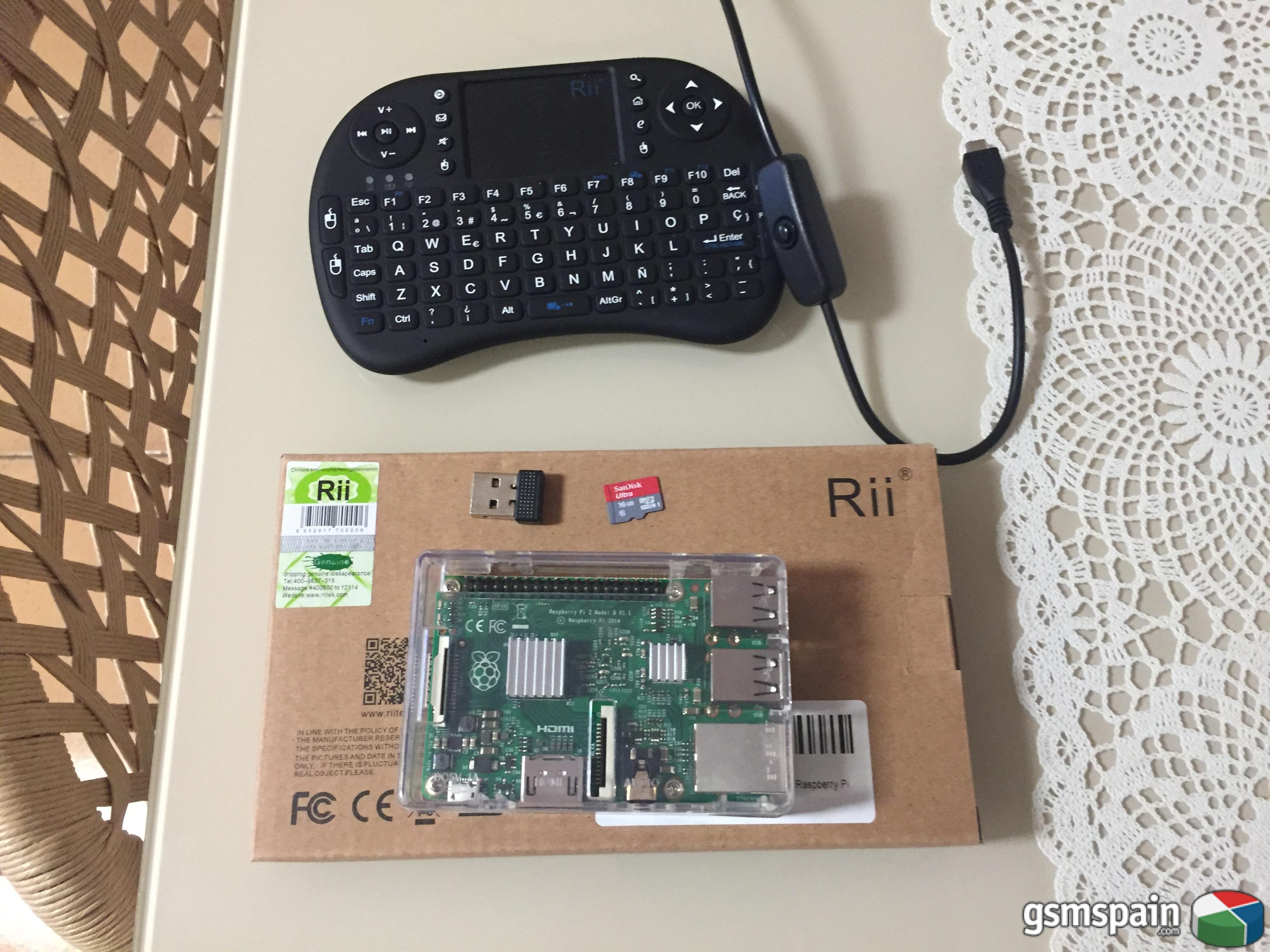 [VENDO] RASPBERRY PI 2 MODEL B + carcasa+ disipadores+tarjeta+teclado...