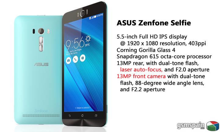 [VENDO] Vendo ASUS Zenfone Selfie nuevo. 3GB de RAM, 13MPX dos cmaras...