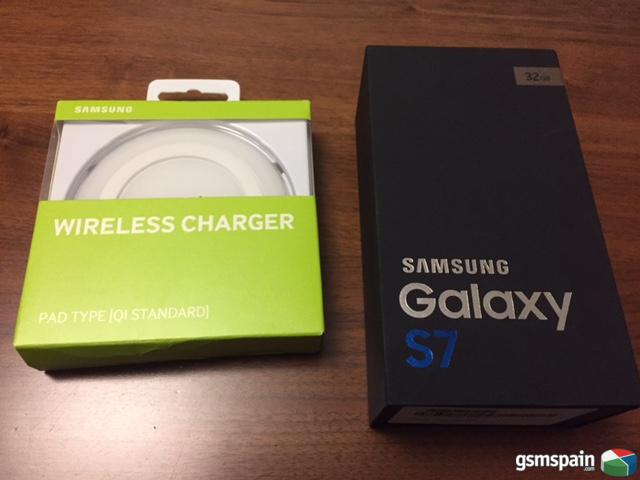 [VENDO] Samsung S7 gold 32 gb a estrenar con cargador inhalmbrico samsung 590 e.i.