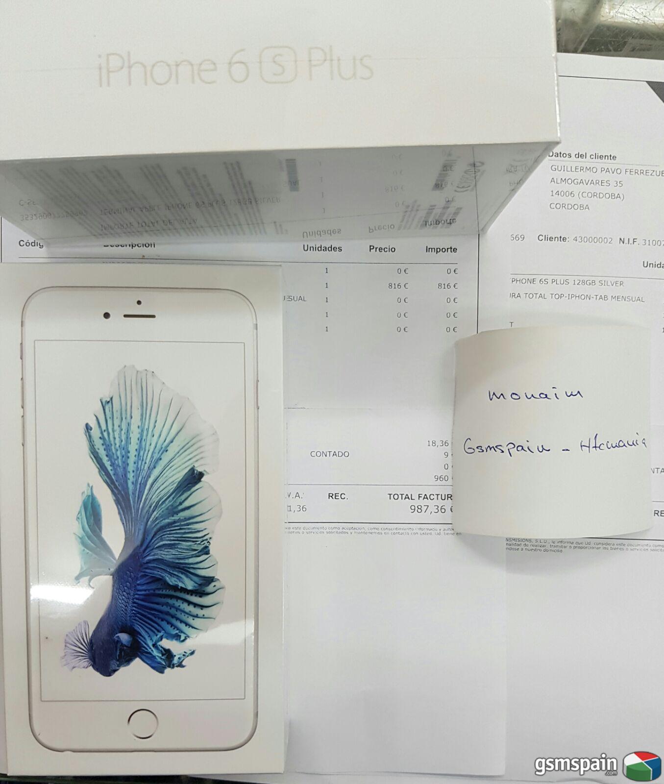 [VENDO] 2 unds IPHONE 6S PLUS 128GB SILVER precintados y libres