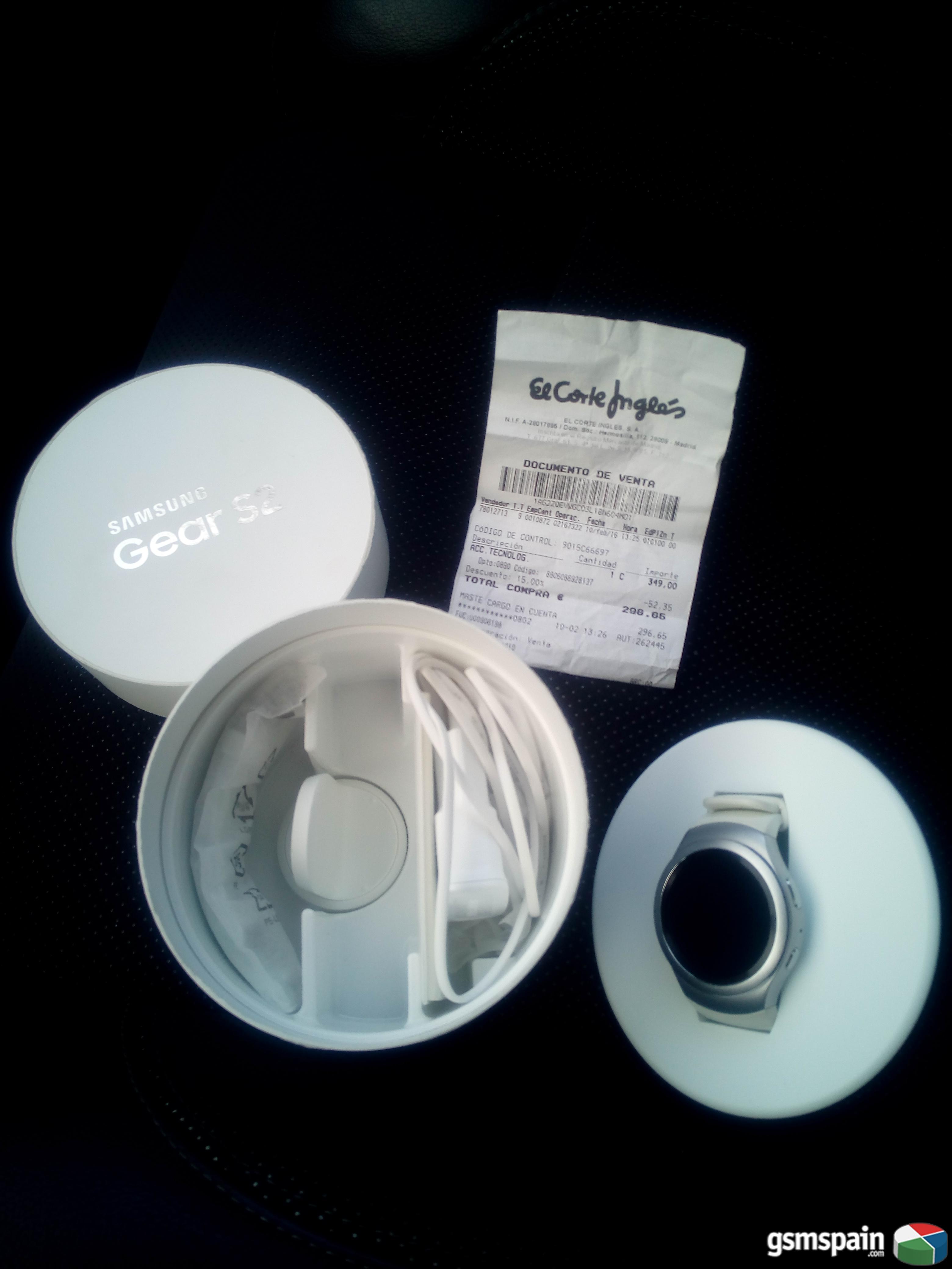 [VENDO] Samsung Galaxy Gear S2 blanco, usado y factura del corte ingles