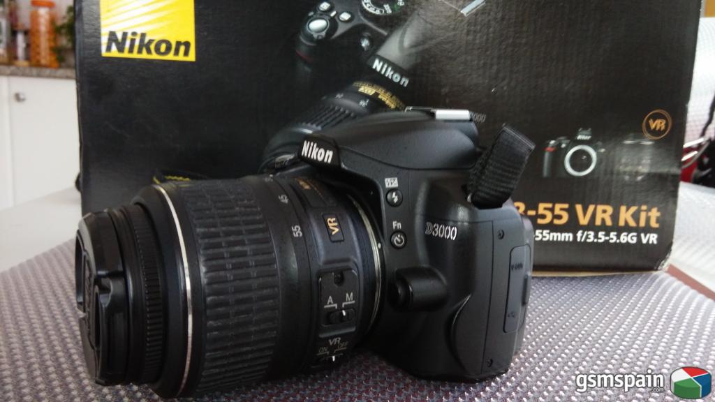 [vendo] Vendo Cmara Reflex Nikon D3000 + Objetivo 18/55 Vr