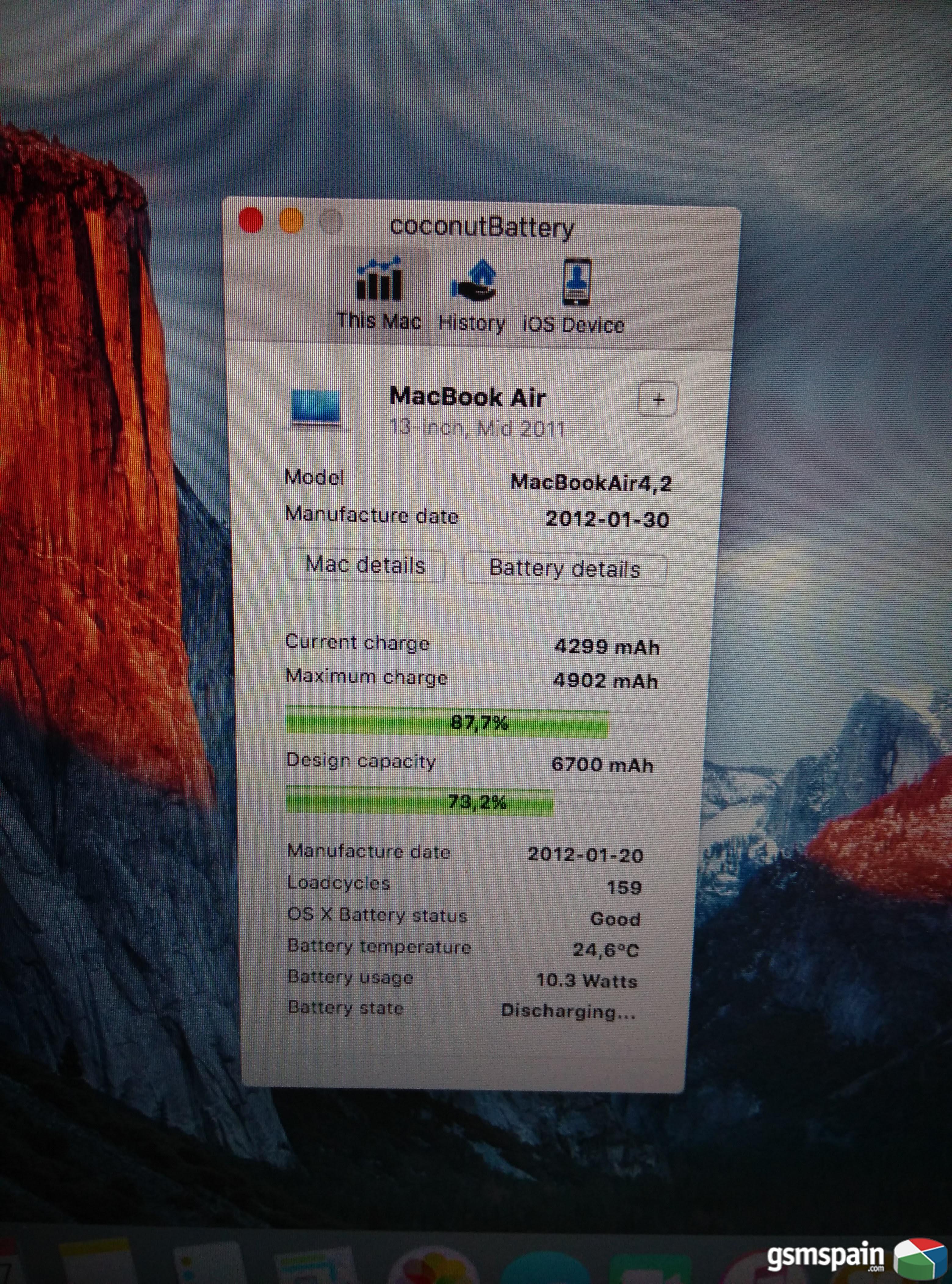 [VENDO] Macbook Air 13" Intel Core i7 1,8Ghz SSD 256GB