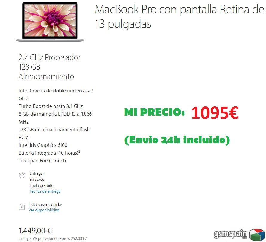 [VENDO] MacBook Pro 13" 128GB (Modelo Actual) PRECINTADO