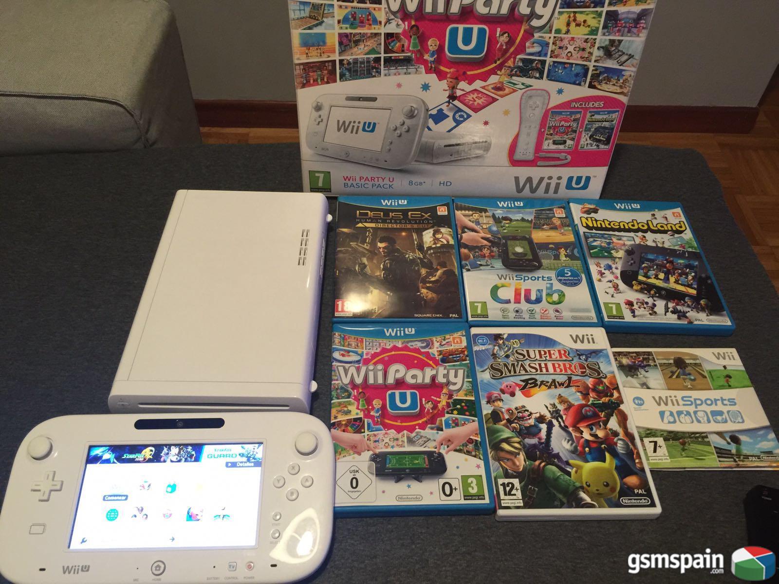 [VENDO] WII U +6 juegos +SD 128 GB con muchos mas juegos