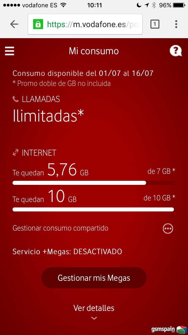 [HILO OFICIAL] Vodafone duplica tus datos en verano