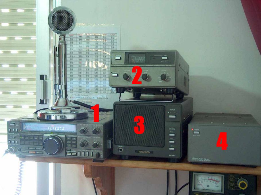 Vendo EMISORA DECAMTRICA Kenwood TS-440 + lnea completa de accesorios.
