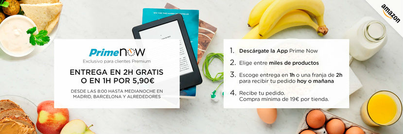 Amazon Prime inicia su servicio Now en barcelona con entrega en una hora