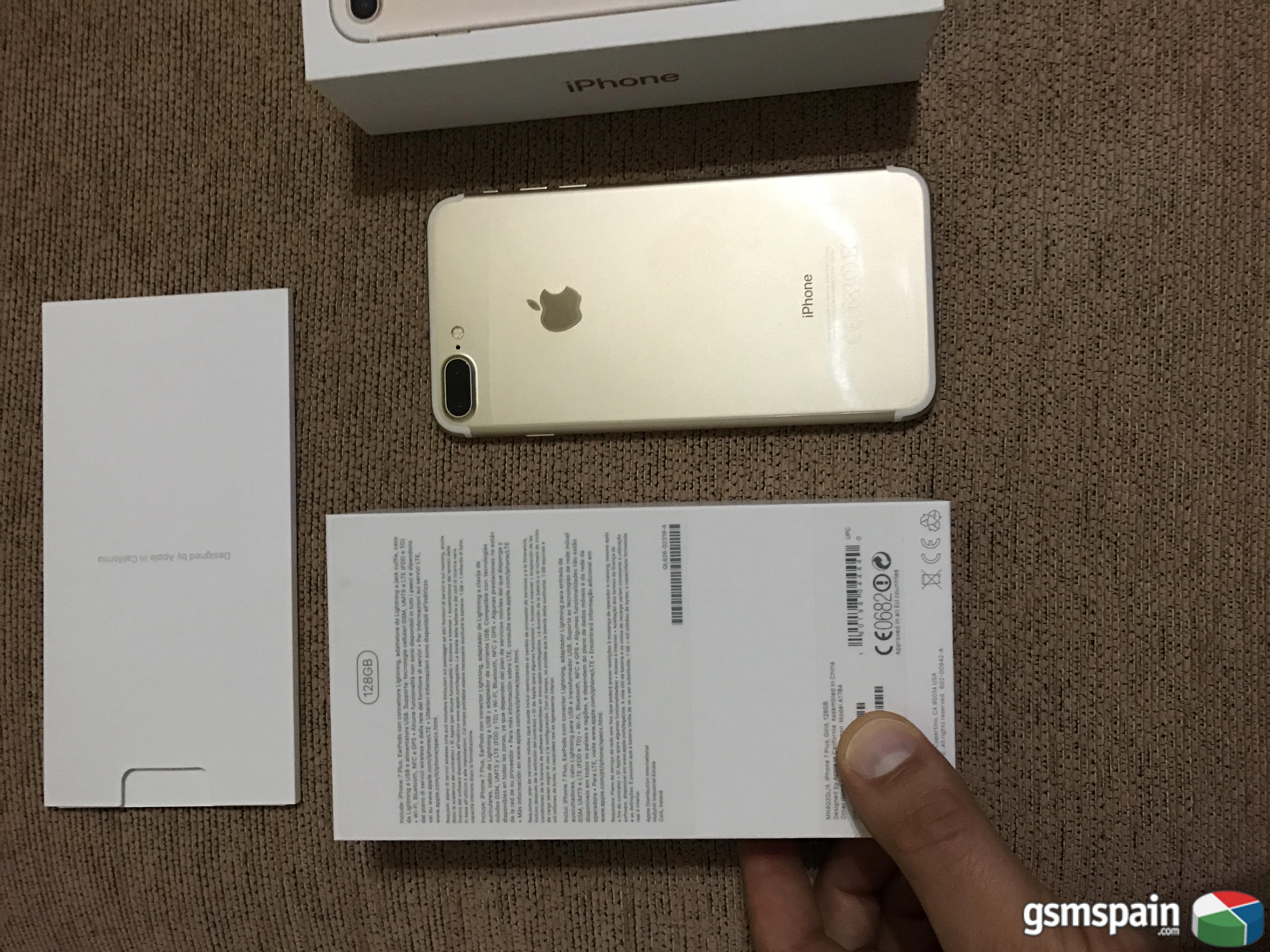 [VENDO] iPhone 7 Plus 128Gb Gold Nuevo Pagado al contado