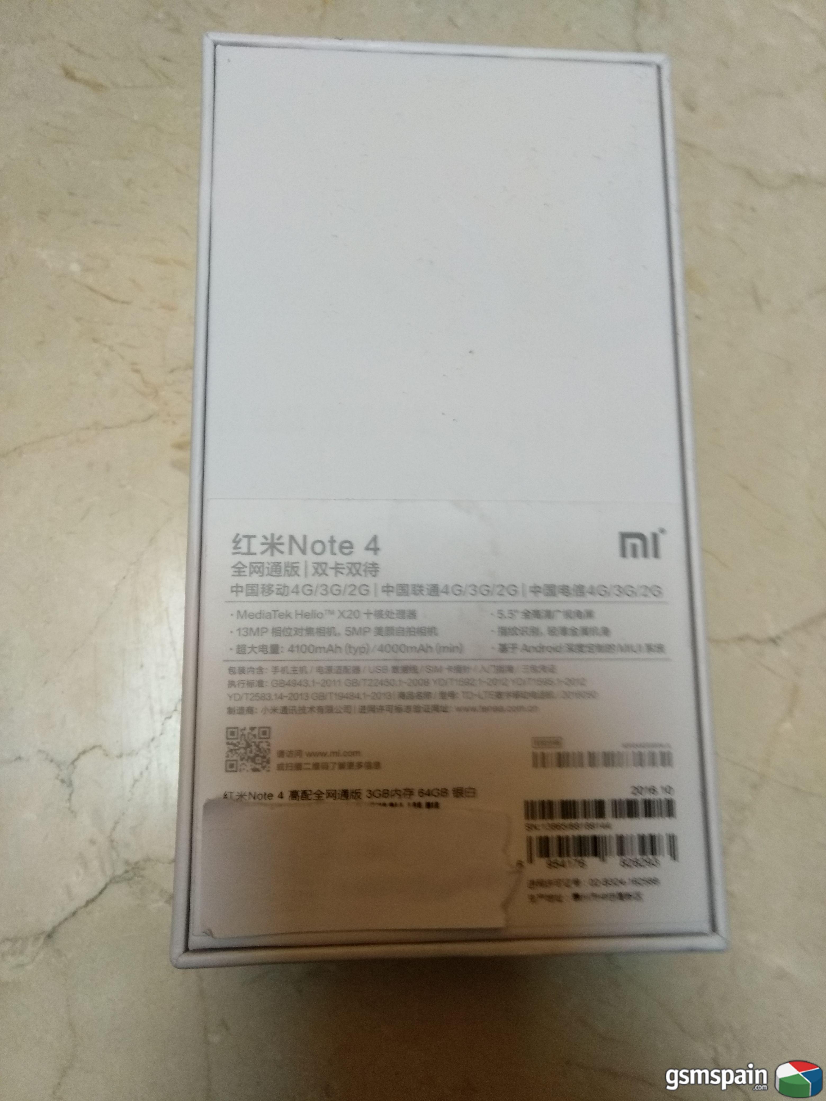 [VENDO] Xiaomi redmi note 4 modelo 3gb 64gb, nuevo a estrenar.