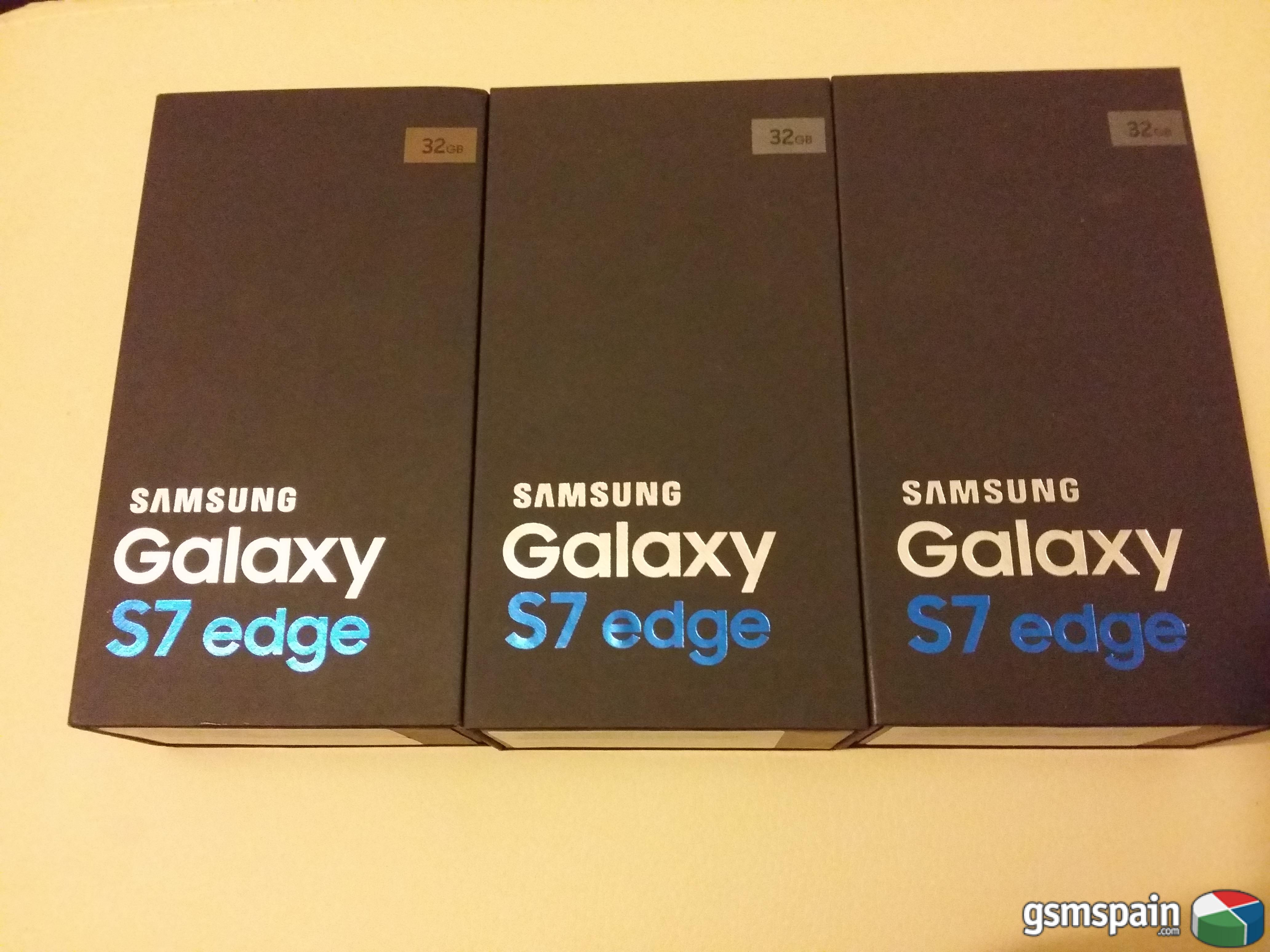 [VENDO]  3 X Samsung S7 Edge 32GB Silver y Gold Precintados Factura 540 G.I