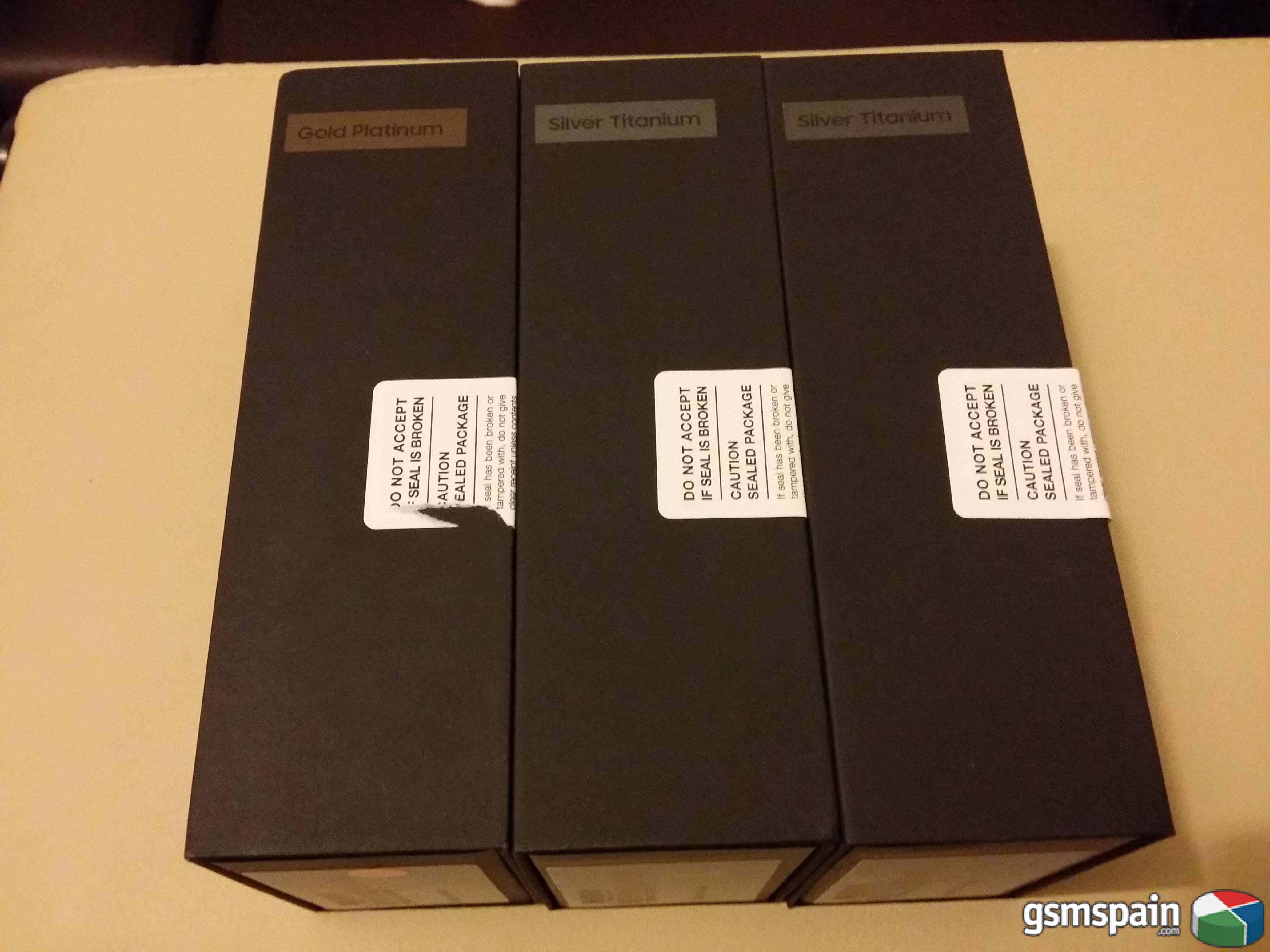 [VENDO]  3 X Samsung S7 Edge 32GB Silver y Gold Precintados Factura 540 G.I