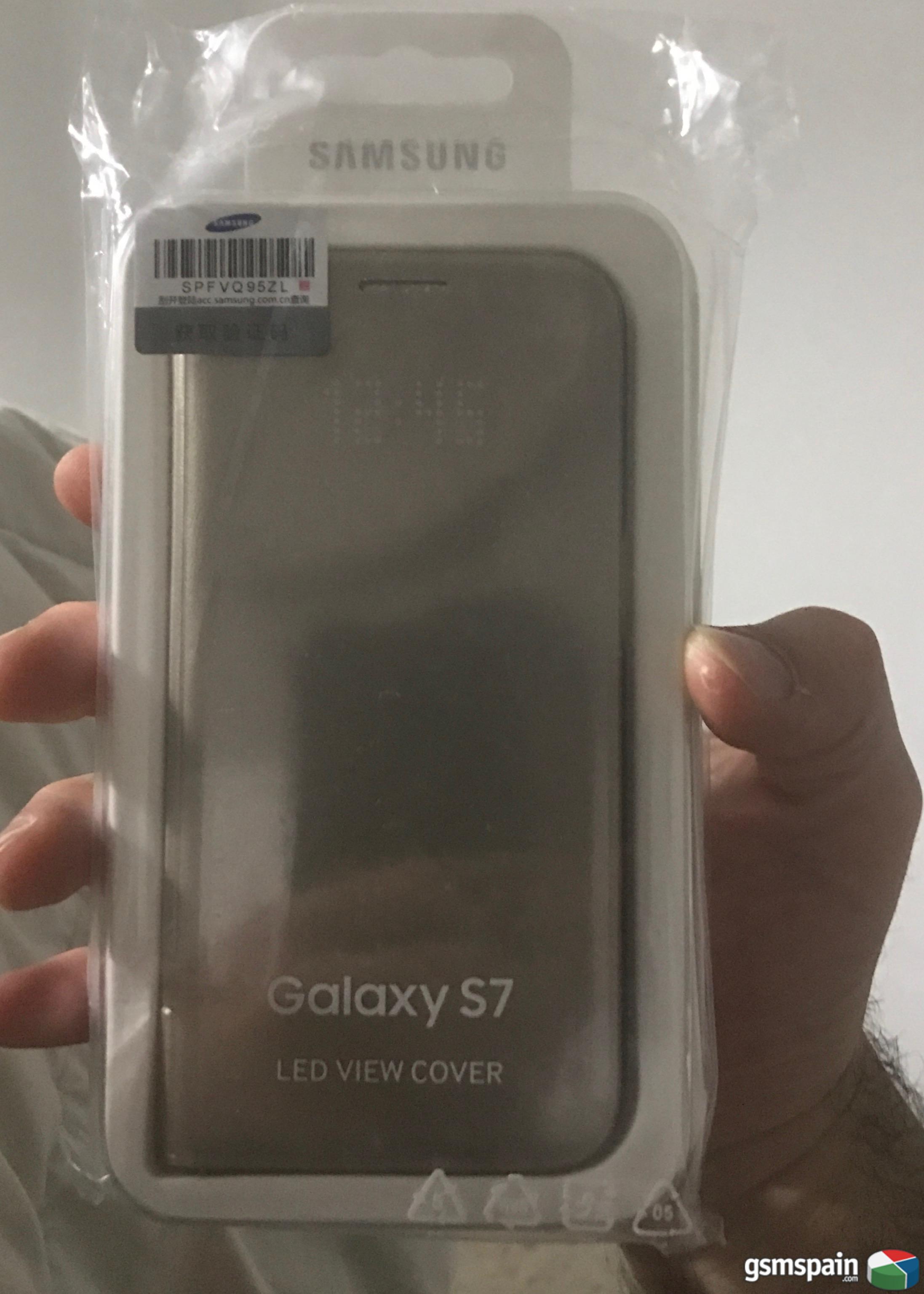 [VENDO] galaxy s7 oro funda oficial led view cover a mitad de precio que en tiendas nueva!