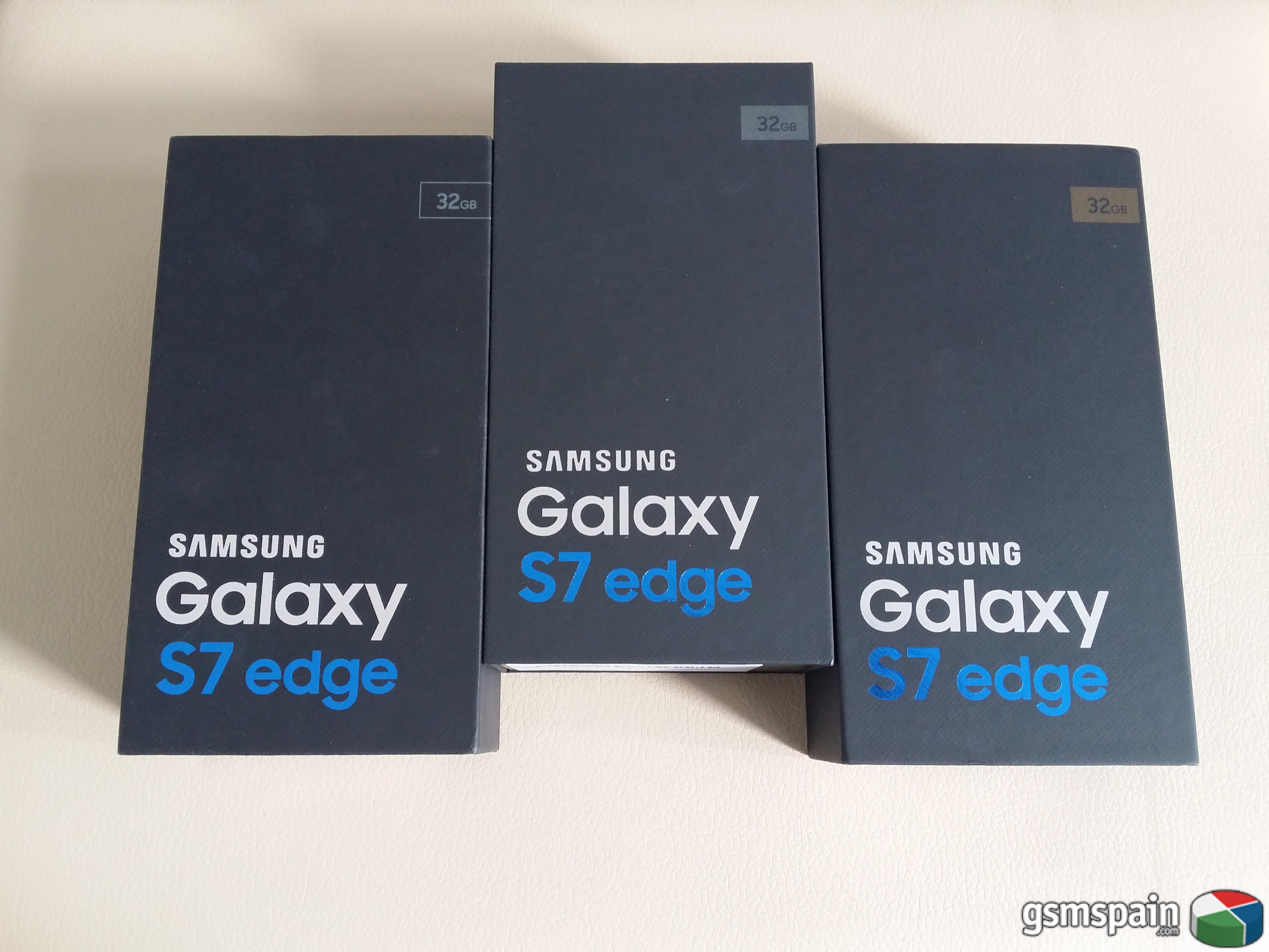 [VENDO]  3 X Samsung S7 Edge 32GB Silver, Gold y Negros Precintados  Con Factura 539G.I