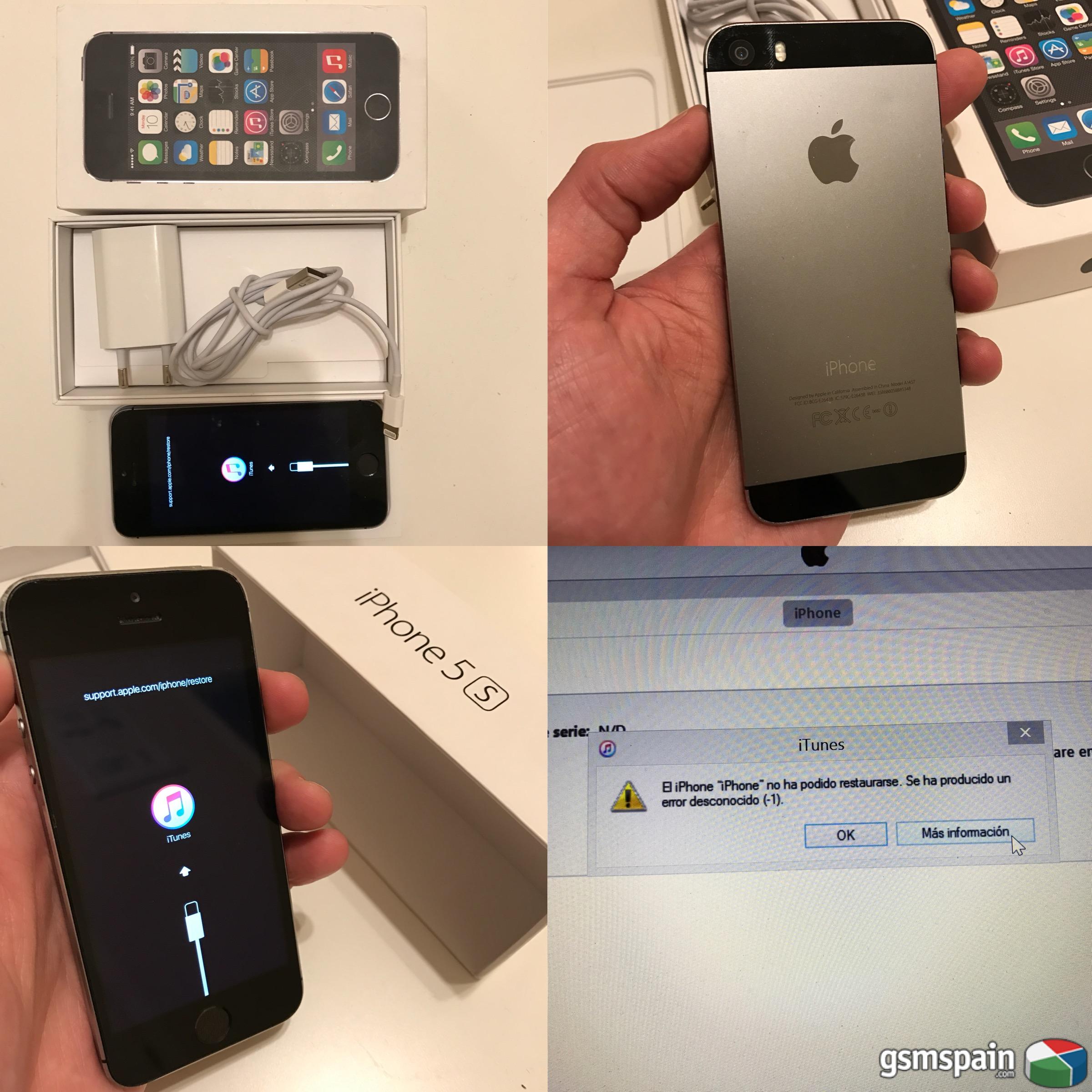 [VENDO] iPhone 5S 16 gb estropeado