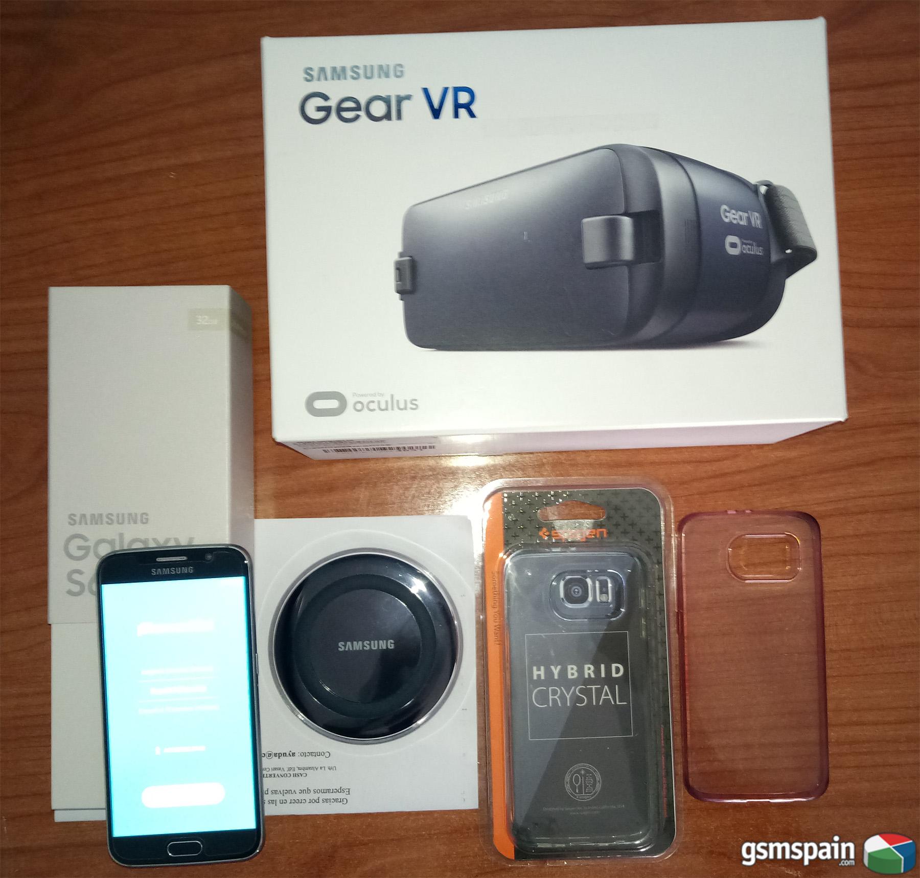 [VENDO] Samsung Galaxy S6 32GB Liberado +Gafas VR+Cargador inalambrico+fundas spigen