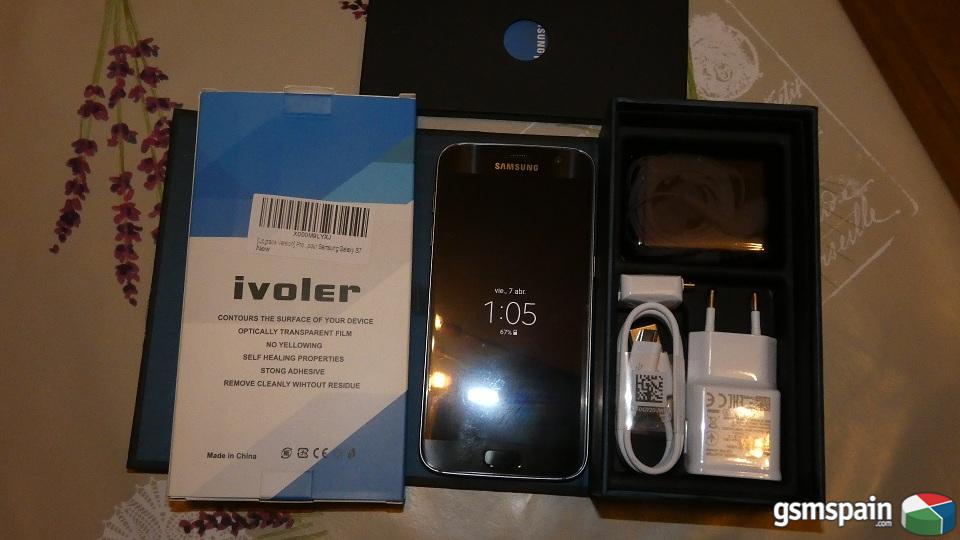 [VENDO] Samsung galaxy S7 Black Onyx con 2 protectores de regalo.
