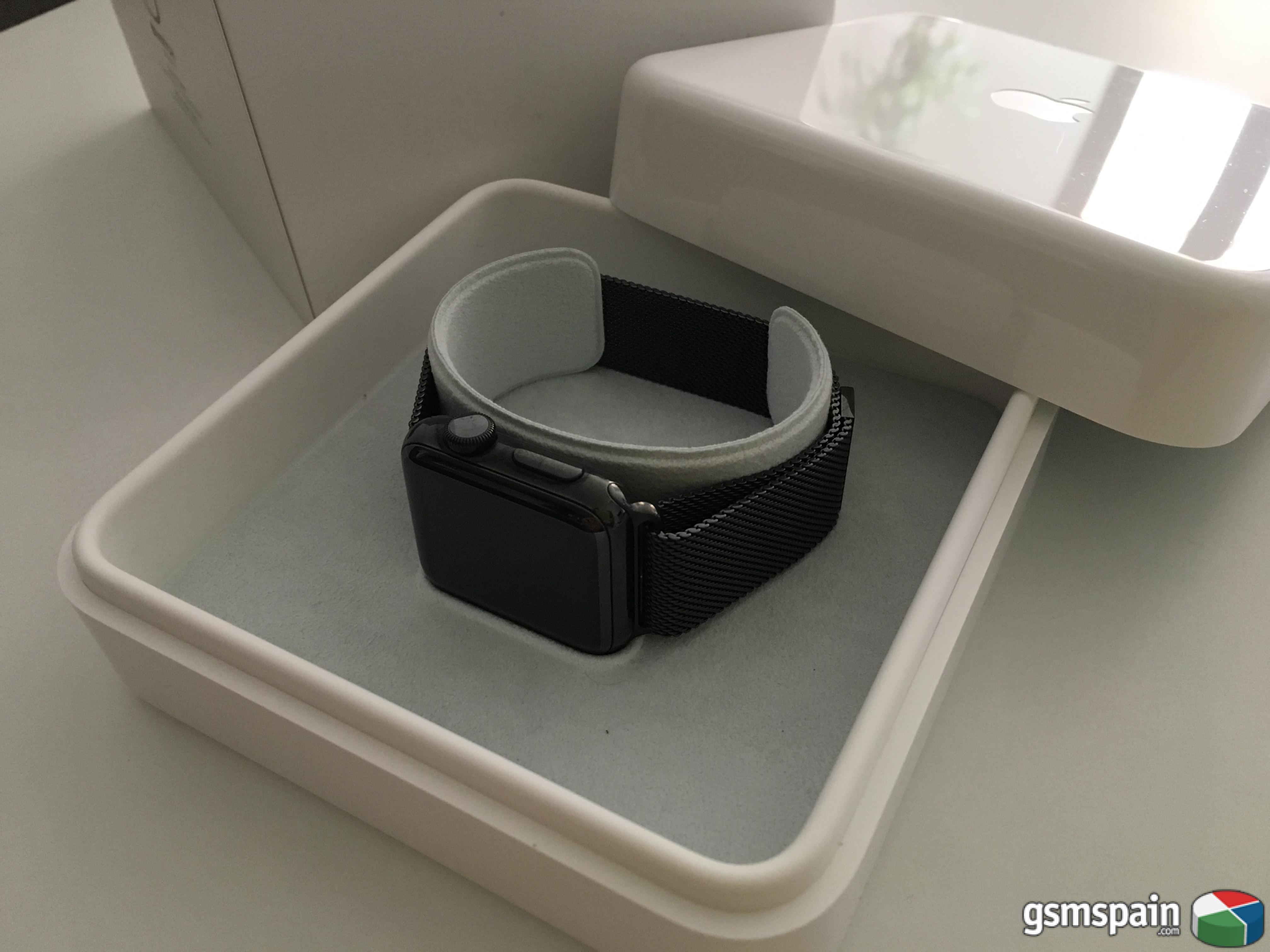 [VENDO] Apple Watch Series 2 acero inoxidable negro espacial con Milanese Loop 38mm