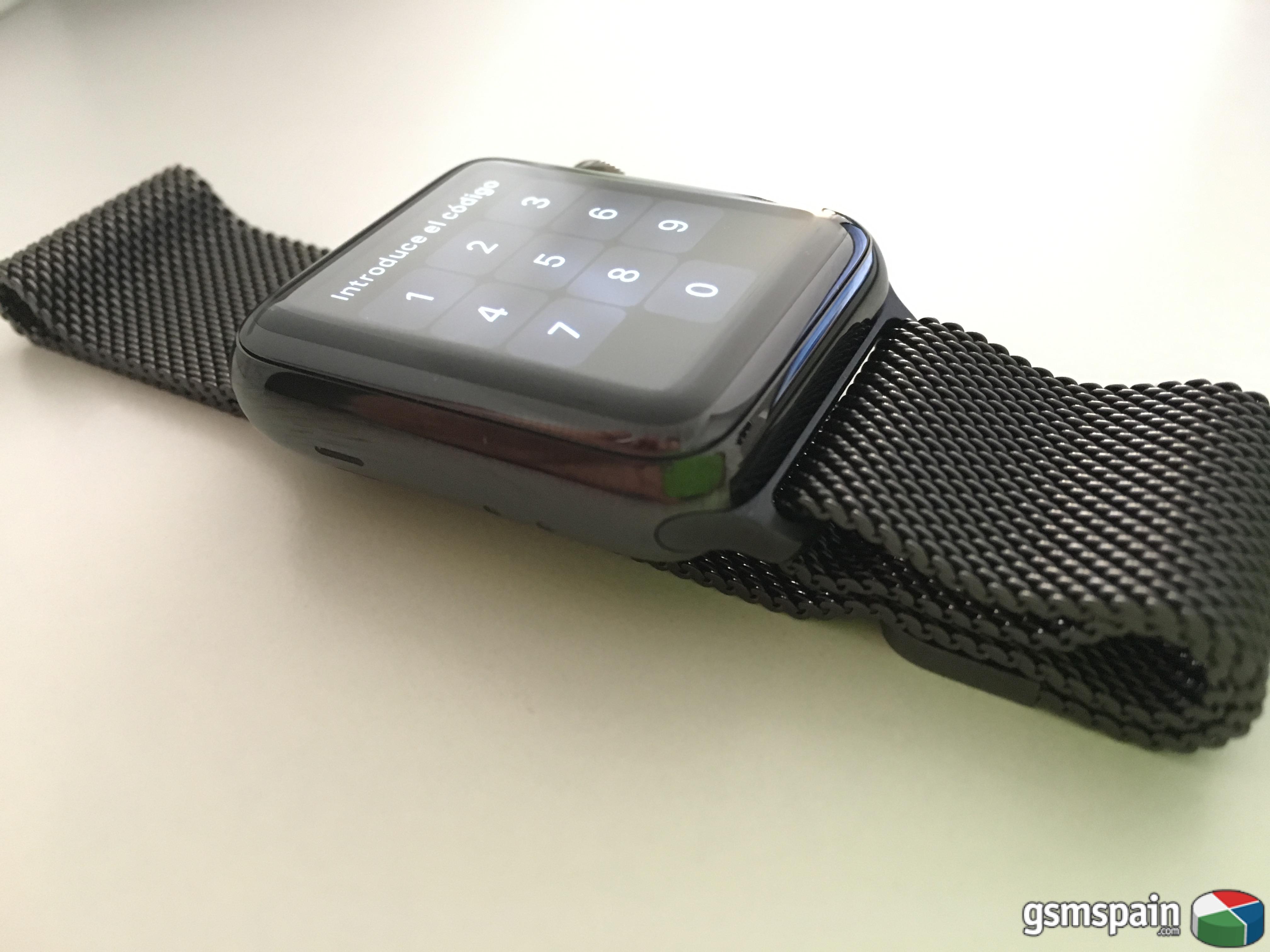 [VENDO] Apple Watch Series 2 acero inoxidable negro espacial con Milanese Loop 38mm