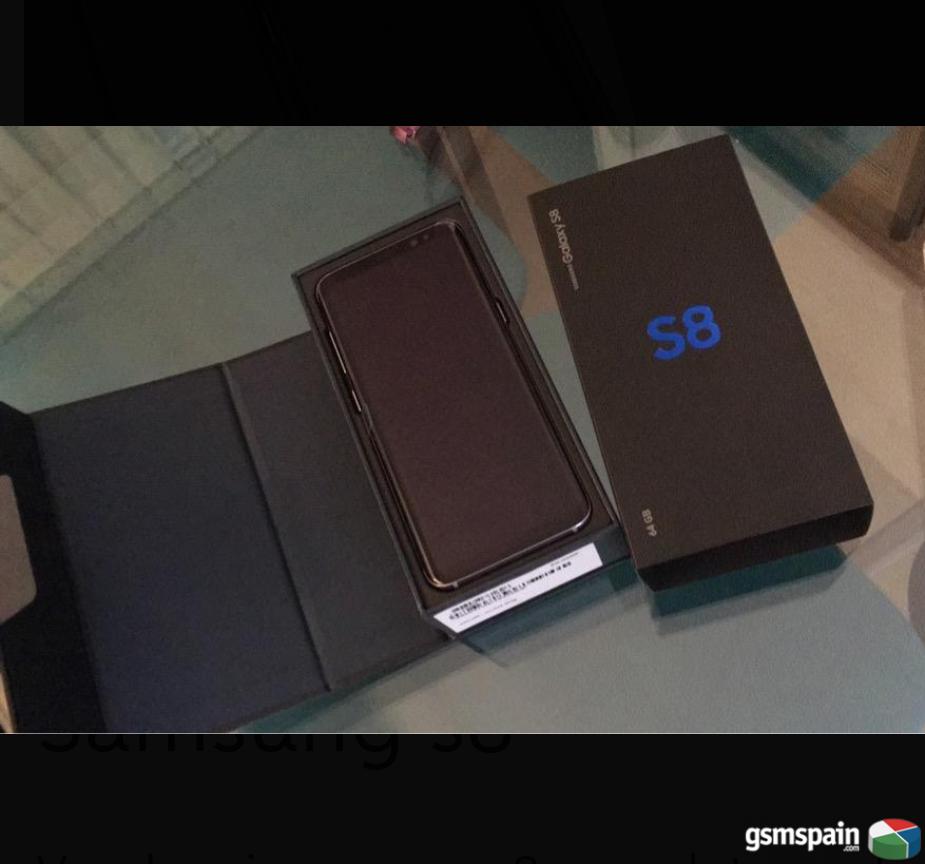 [VENDO] Samsung S8 negro (A ESTRENAR)