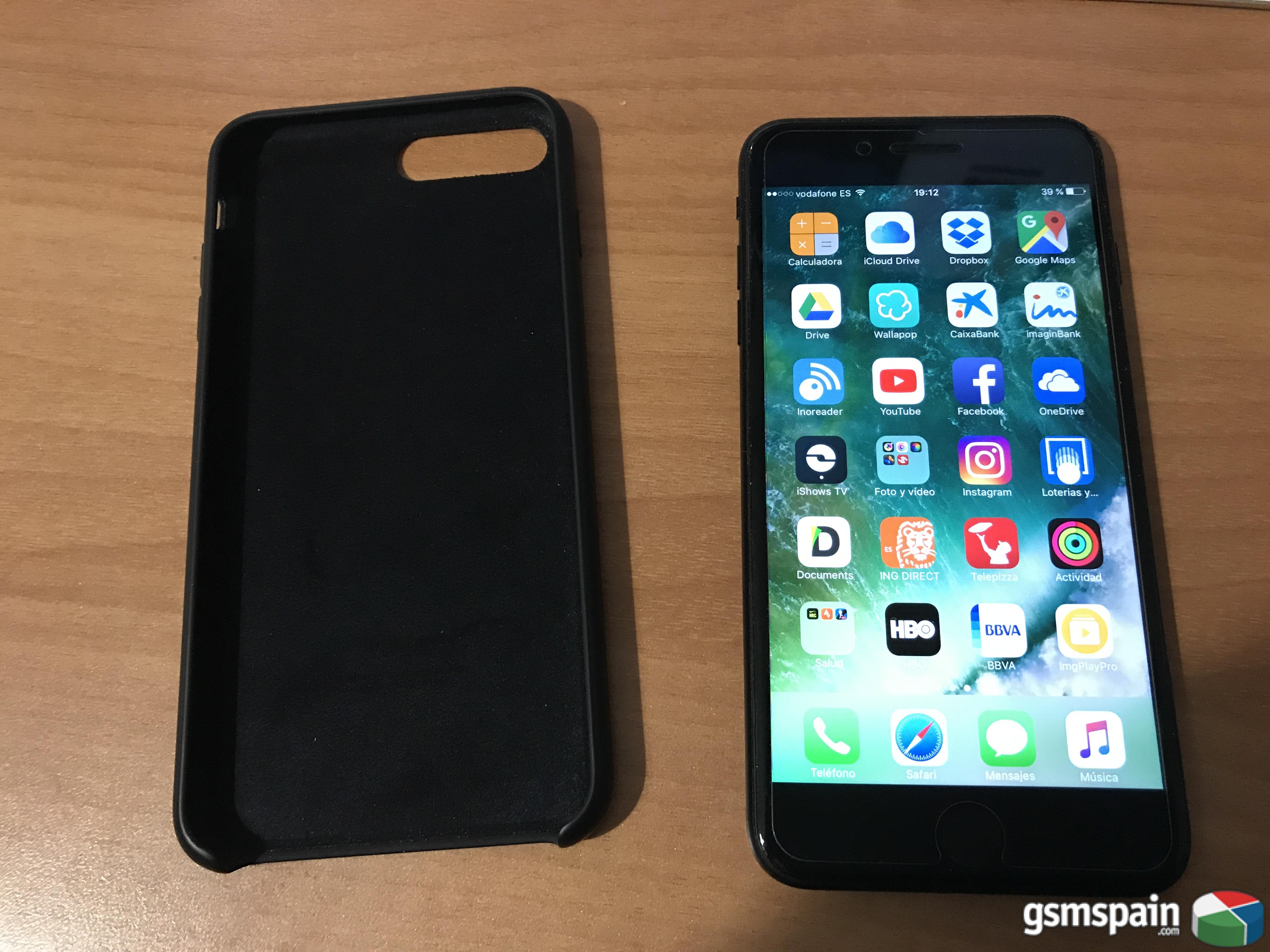[VENDO] iPhone 7 Plus Negro Mate 128 Gb con AppleCare + funda Apple