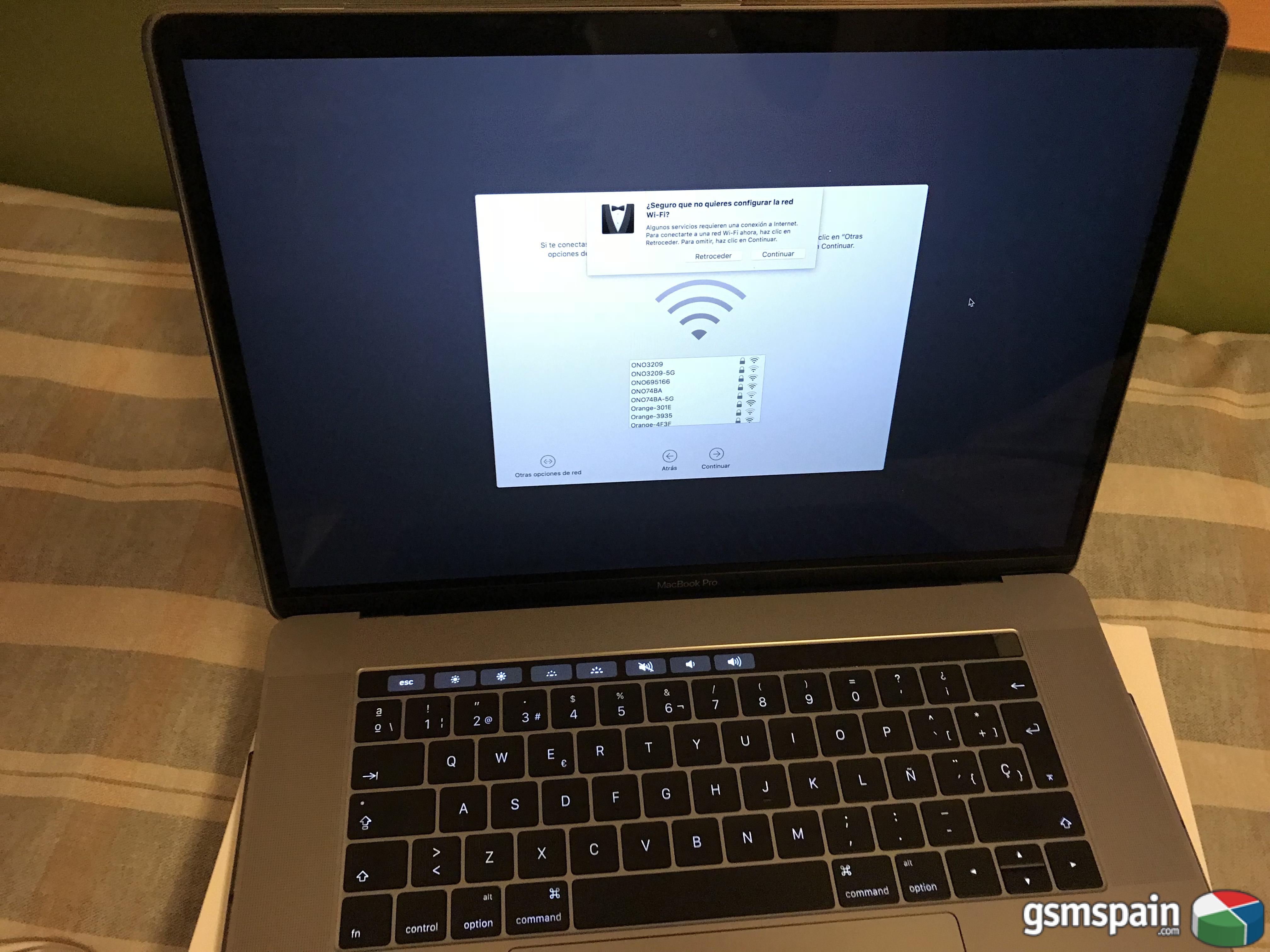 [VENDO] Macbook Pro 15" Touch Bar Gris Spacial 256gb