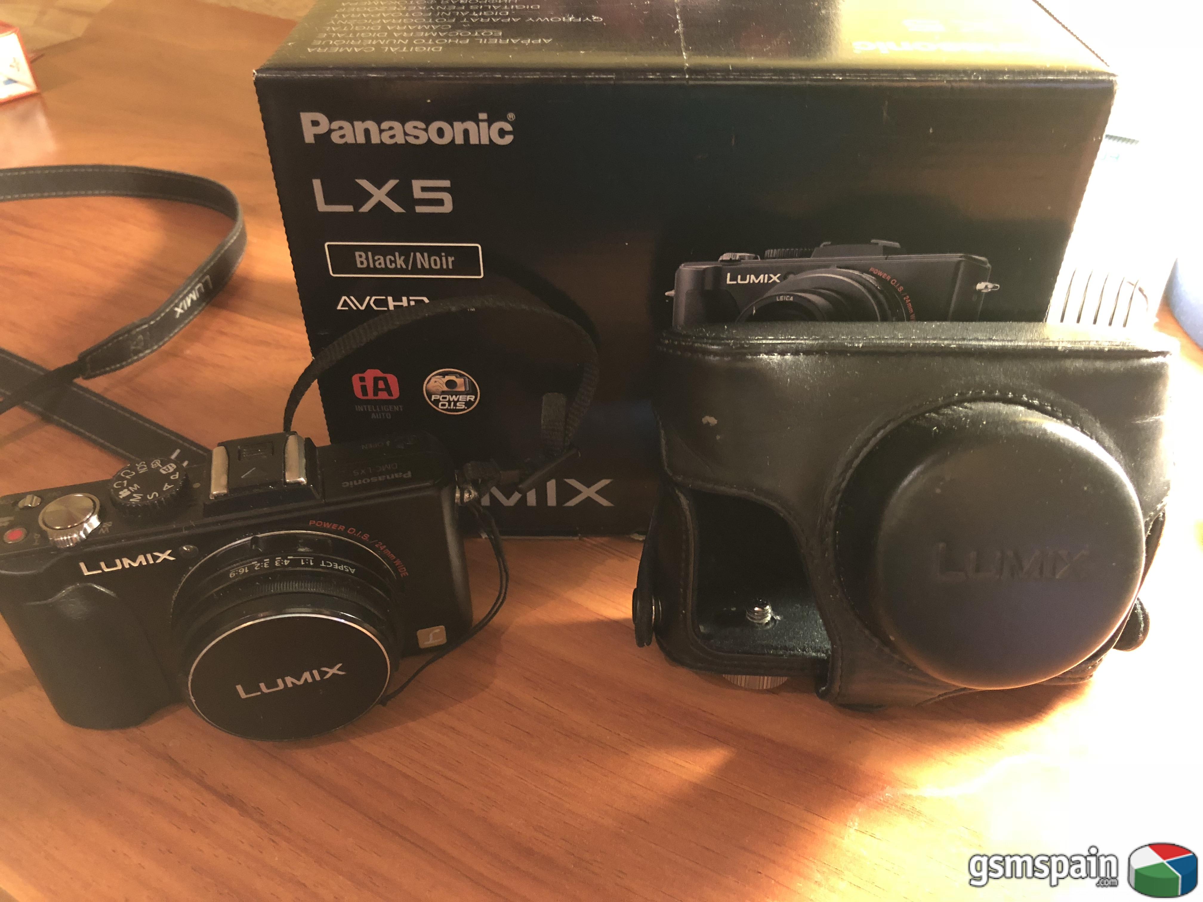 [VENDO] Cmara de fotos Panasonic Lx5, funda original de piel y tarjeta SD de 8GB por 90