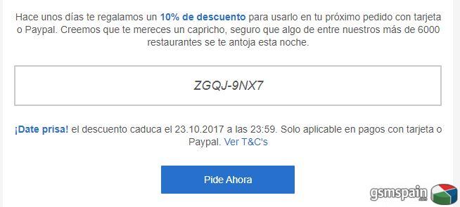 [HILO OFICIAL] Descuentos en JUST EAT