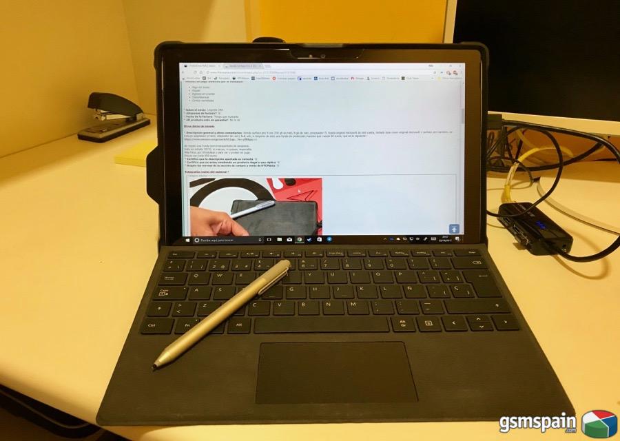 [VENDO] Surface Pro 4 256GB y 8GB de Ram Type Cover, Pen y accesorios