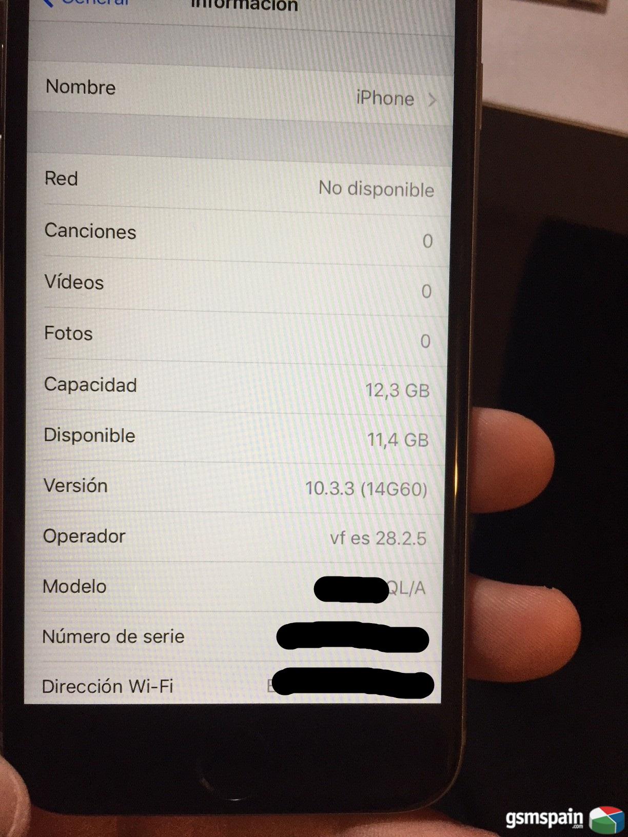 [VENDO] iphone 6s 16gb con version 10.3.3