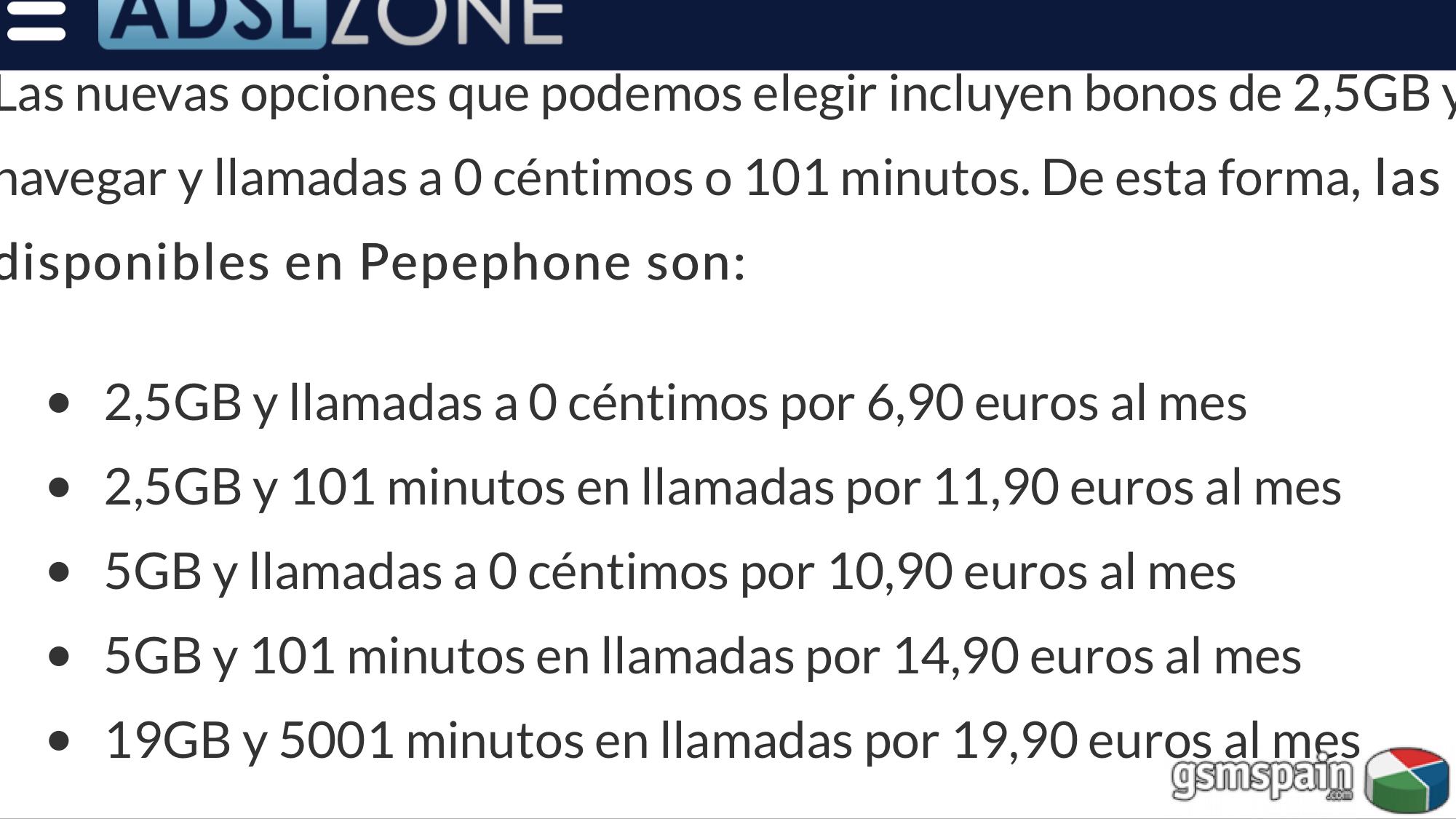 [HILO OFICIAL] NUEVAS TARIFAS PEPEPHONE con LAS MEJORAS AUTOMTICA A SUS CLIENTES .