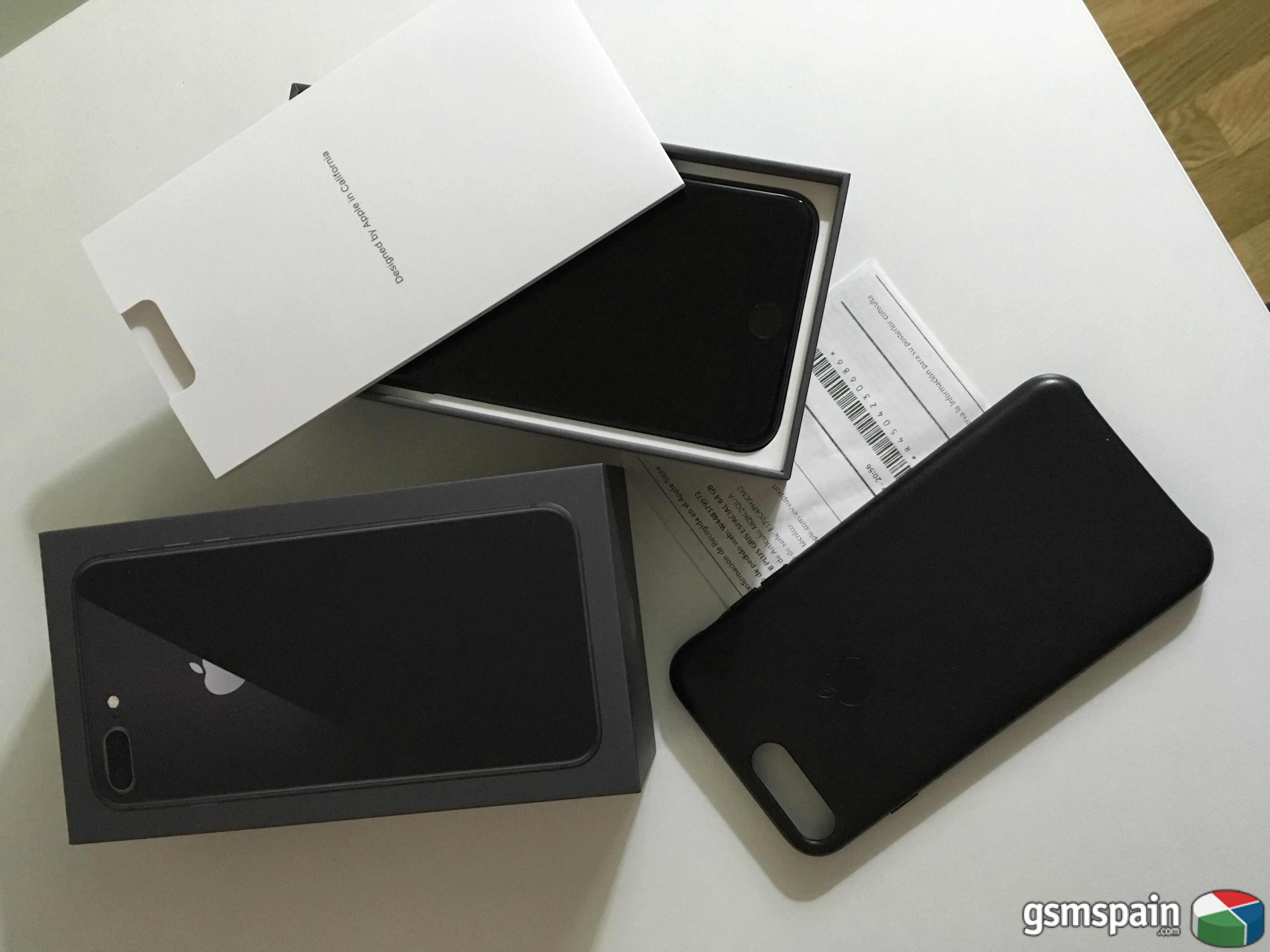 [VENDO] iPhone 8 Plus 64 Gb Space Grey + black leather case Apple