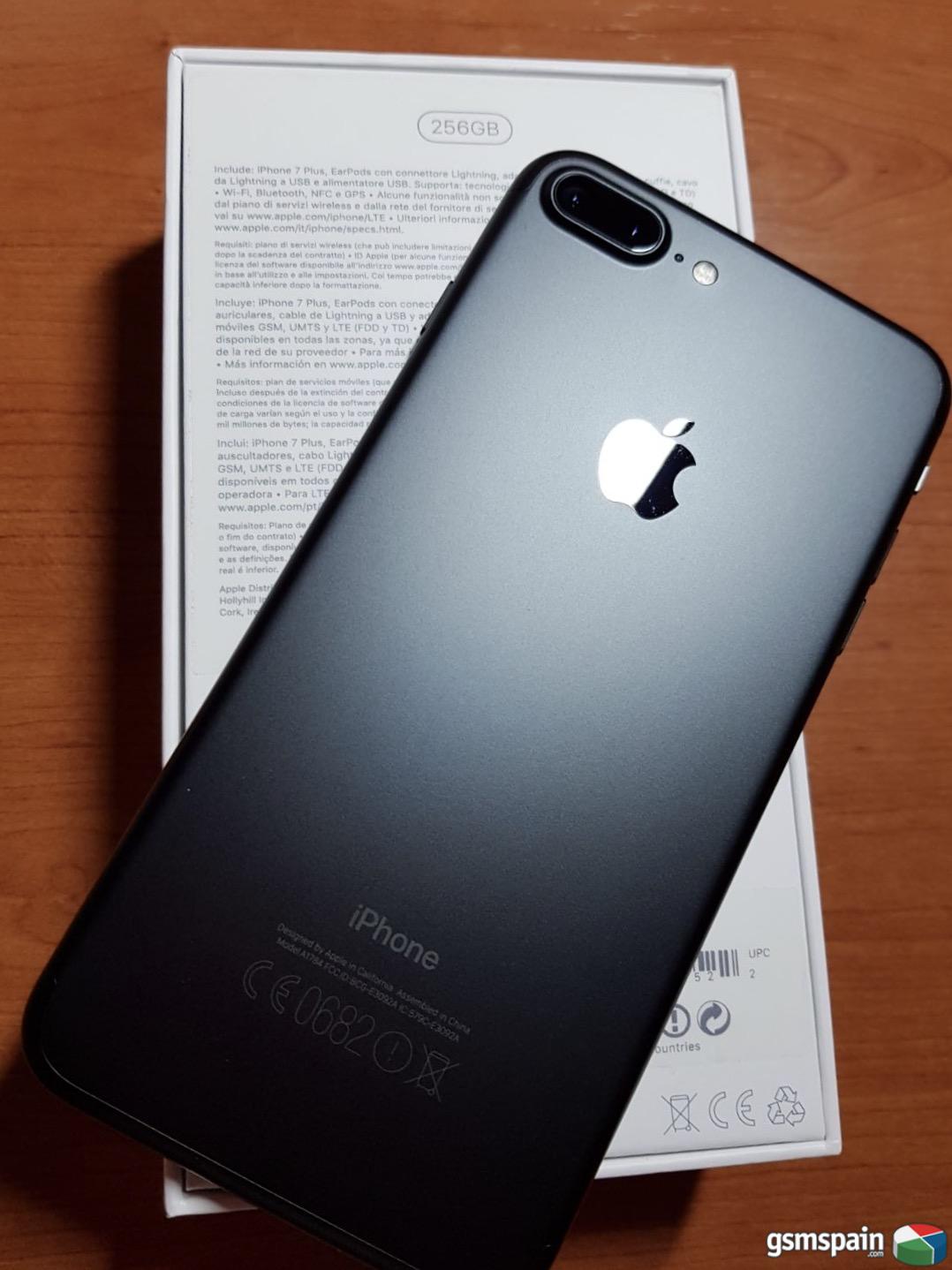 [VENDO] CHOLLAZO:iPhone 7 Plus 256 GB , color negro mate
