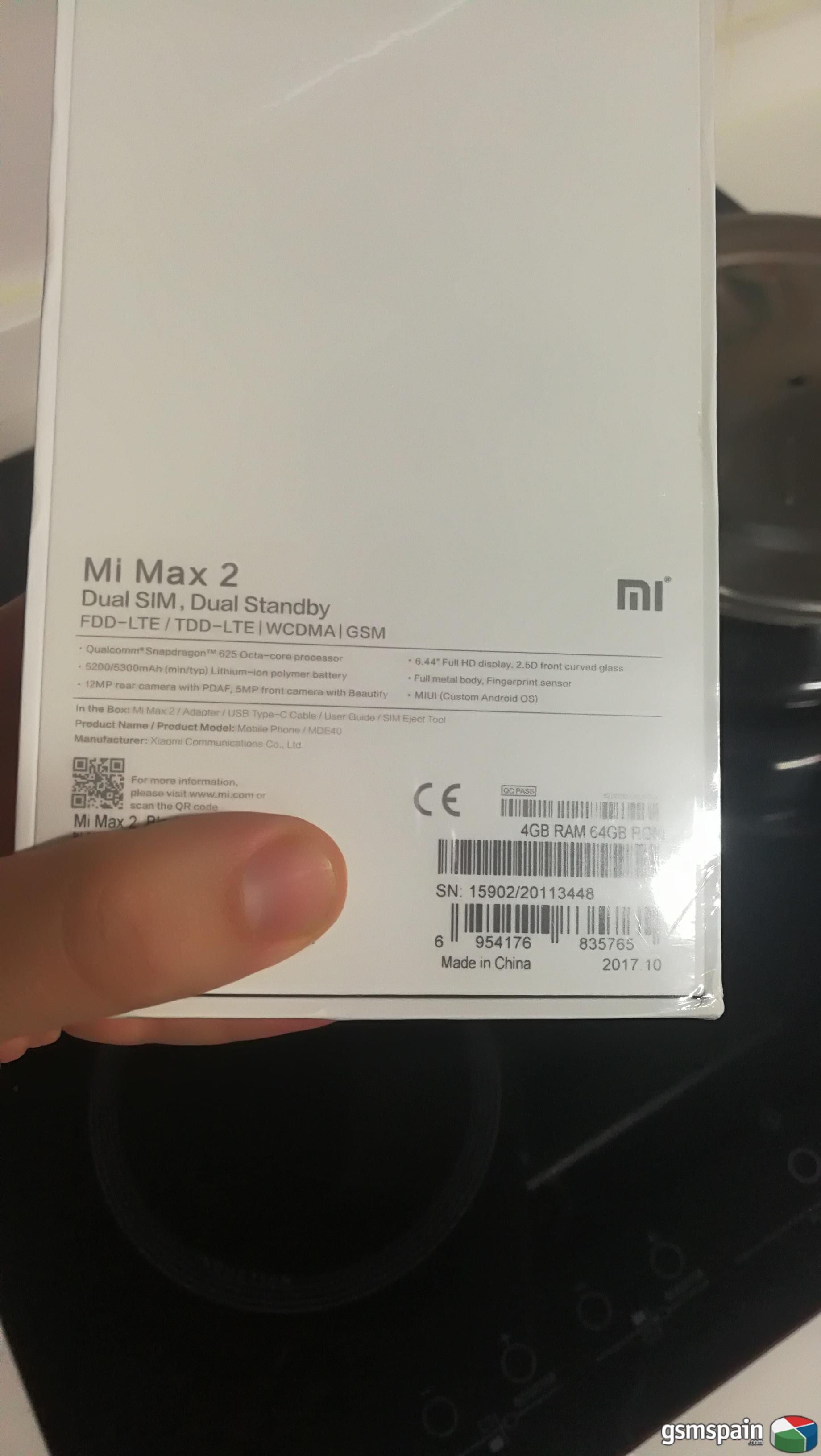 [VENDO] @@@ Xiaomi mi Max 2 global precintado 4/64 @@@