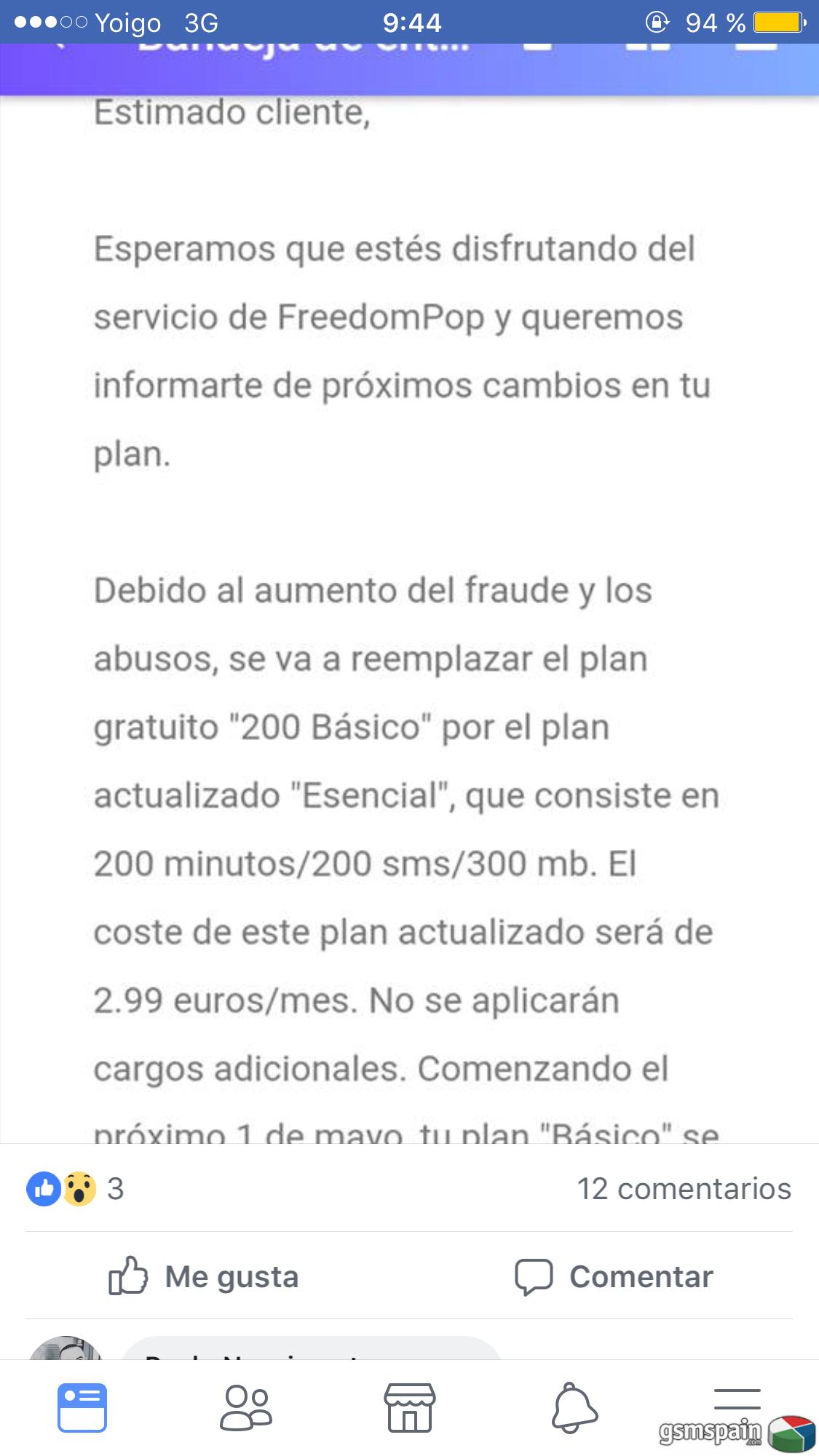 [HILO OFICIAL] Se acab la gratuidad de la tarifa bsica