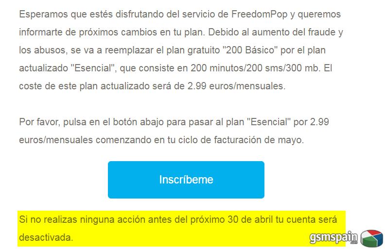 [HILO OFICIAL] Se acab la gratuidad de la tarifa bsica