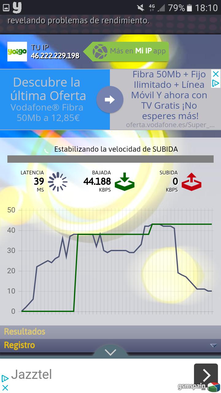 Parece que yoigo esta metiendo 4g+ en su red