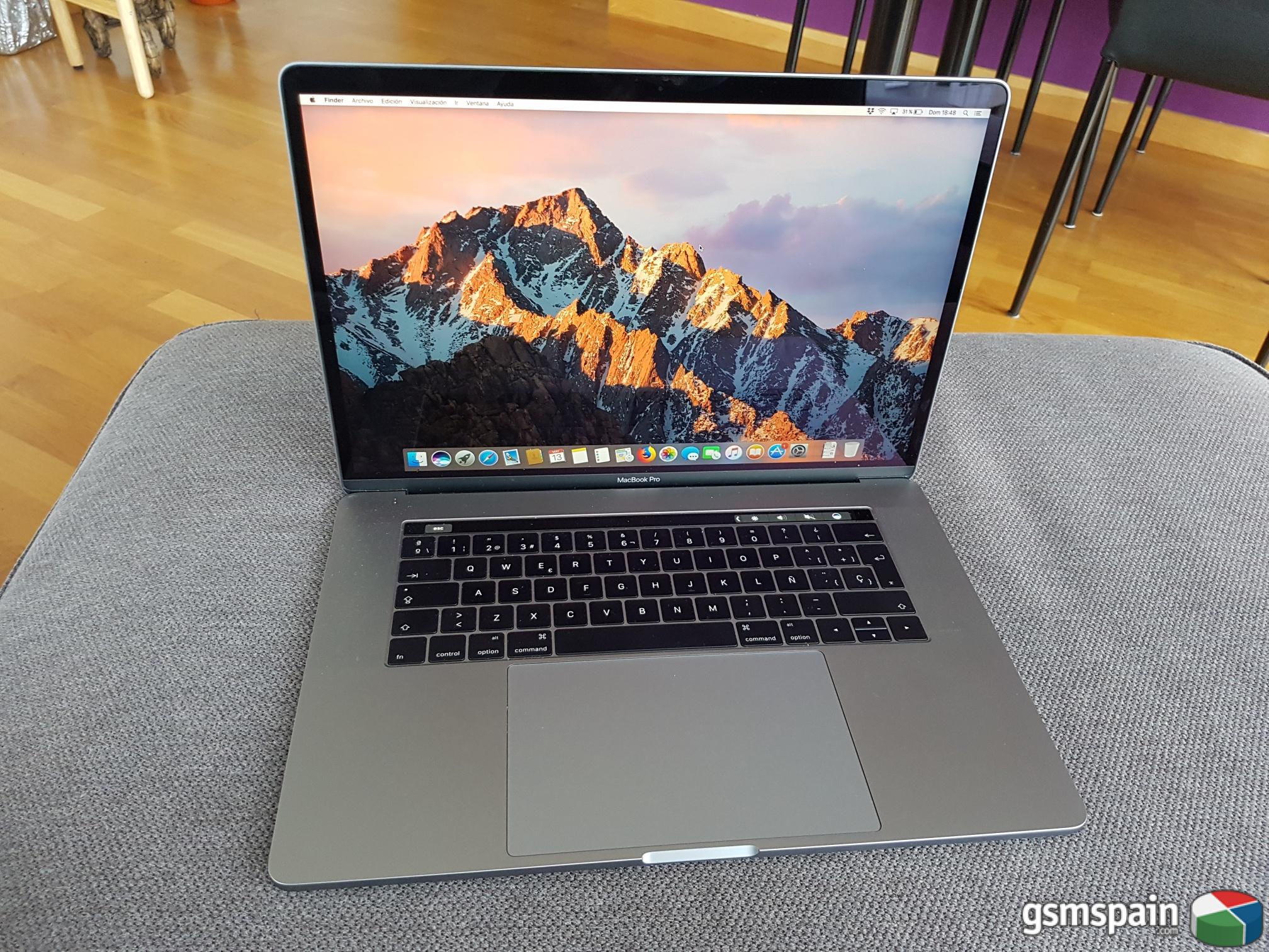 [vendo] Macbook Pro 15" Touch Bar, Gris Espacial, Como Nuevo. Ofertn.
