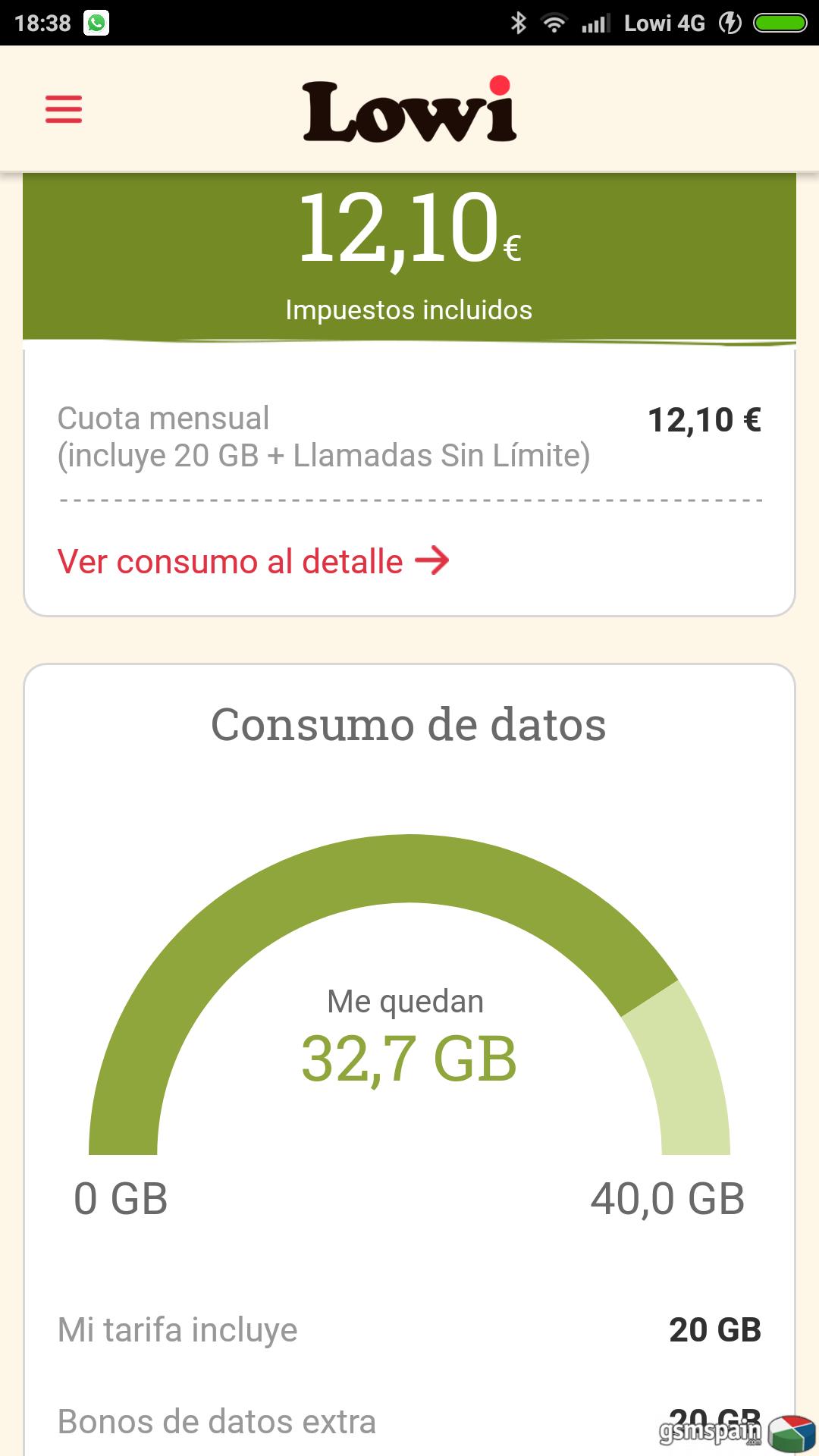 [HILO OFICIAL] 20 GB y LLAMADAS ILIMITADAS POR 15 euros