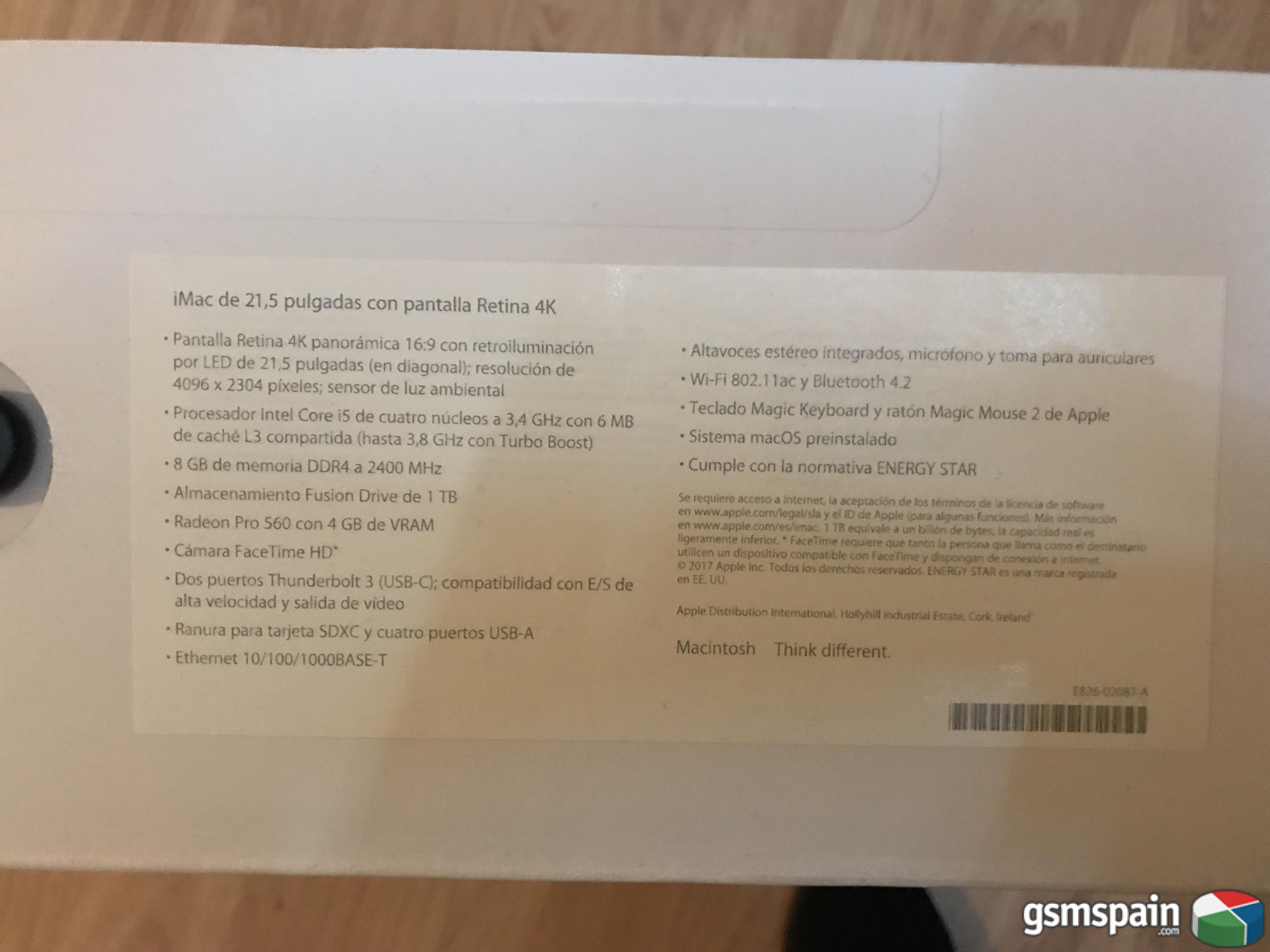 [VENDO] iMac 21,5" 4k Tope de Gama . Oferta