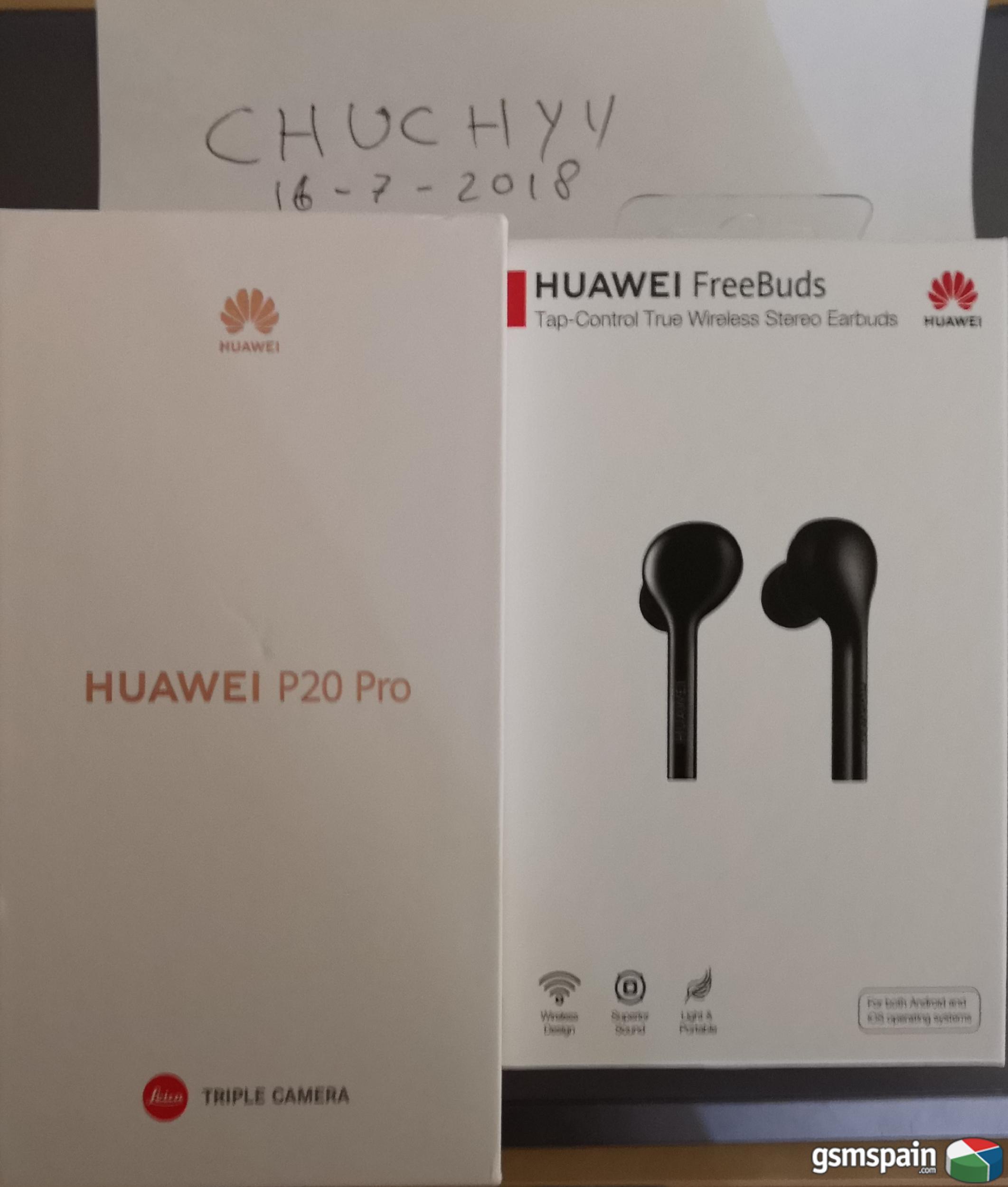 [VENDO] Huawei p20 pro azul con auriculares freebuds